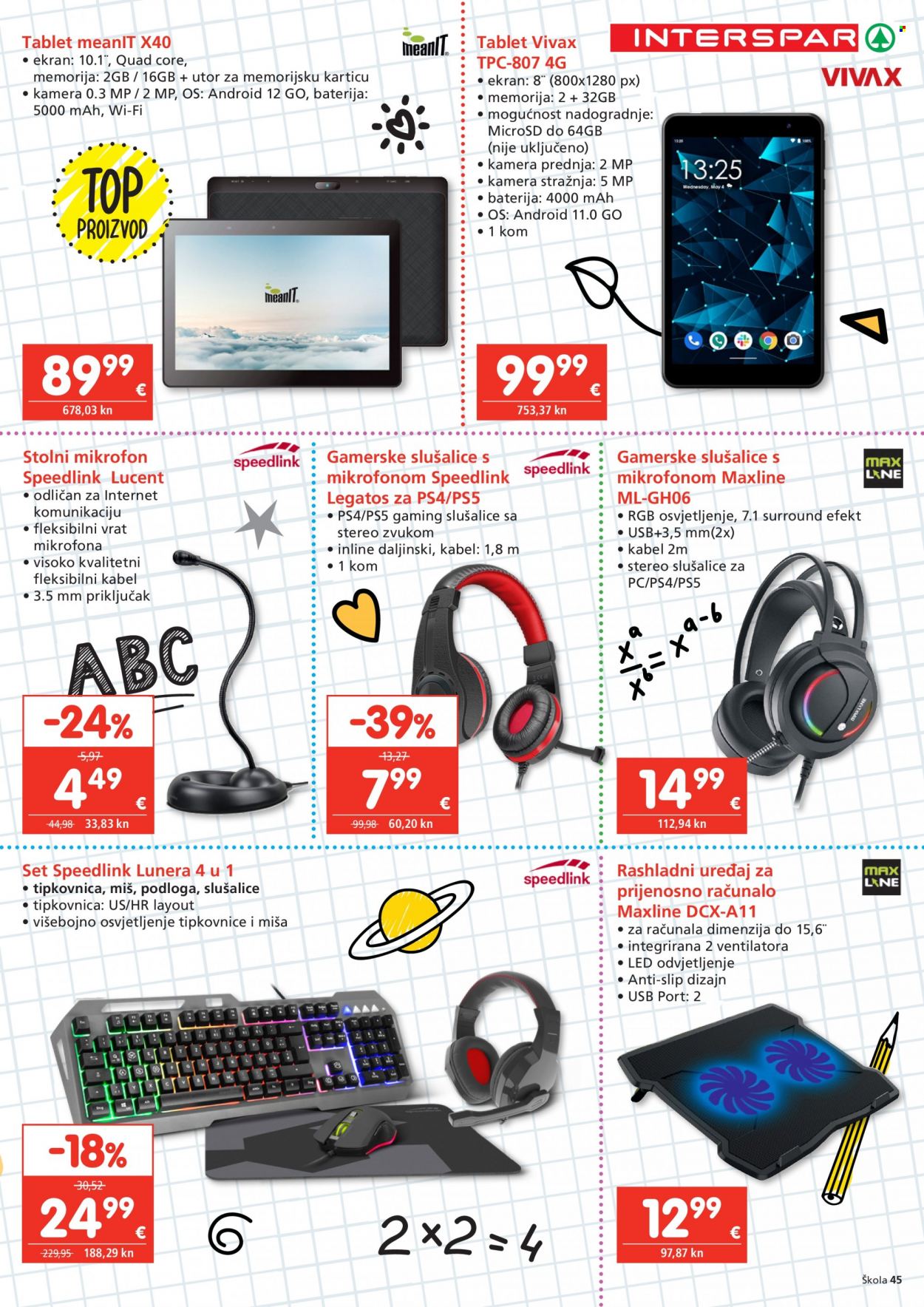 INTERSPAR katalog - 26.07.2023. - 12.09.2023. Stranica 45