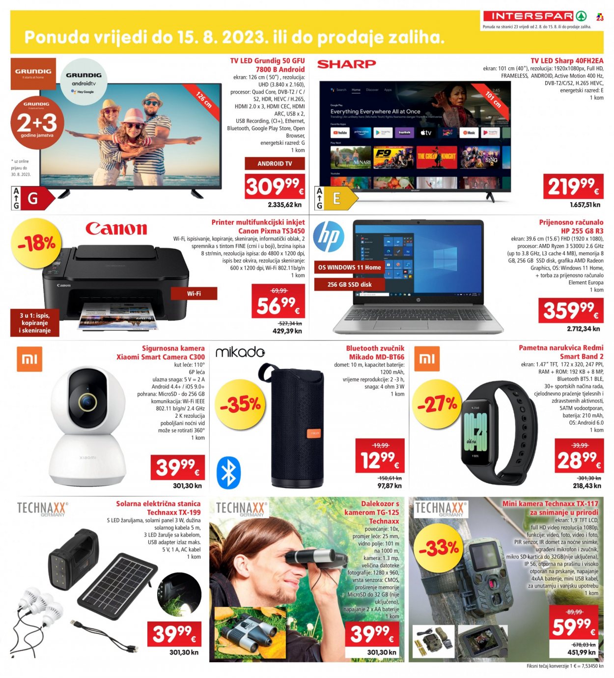 INTERSPAR katalog - 02.08.2023. - 08.08.2023. Stranica 23