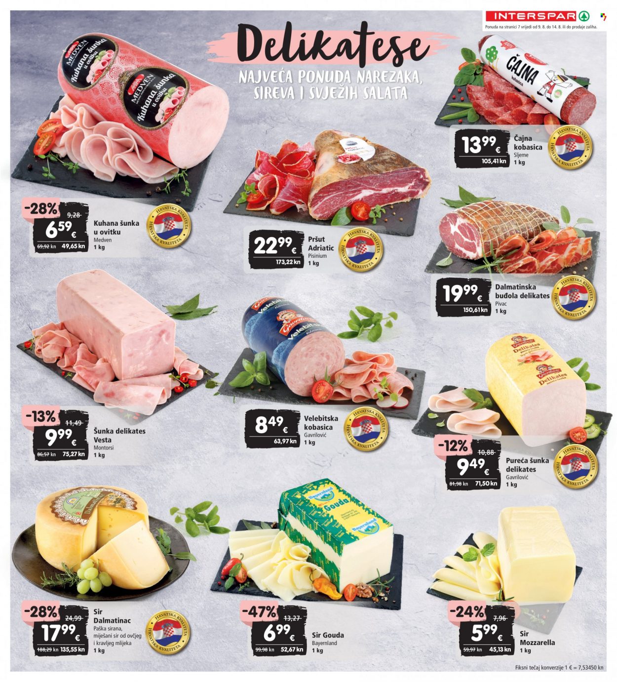 INTERSPAR katalog - 09.08.2023. - 14.08.2023. Stranica 7