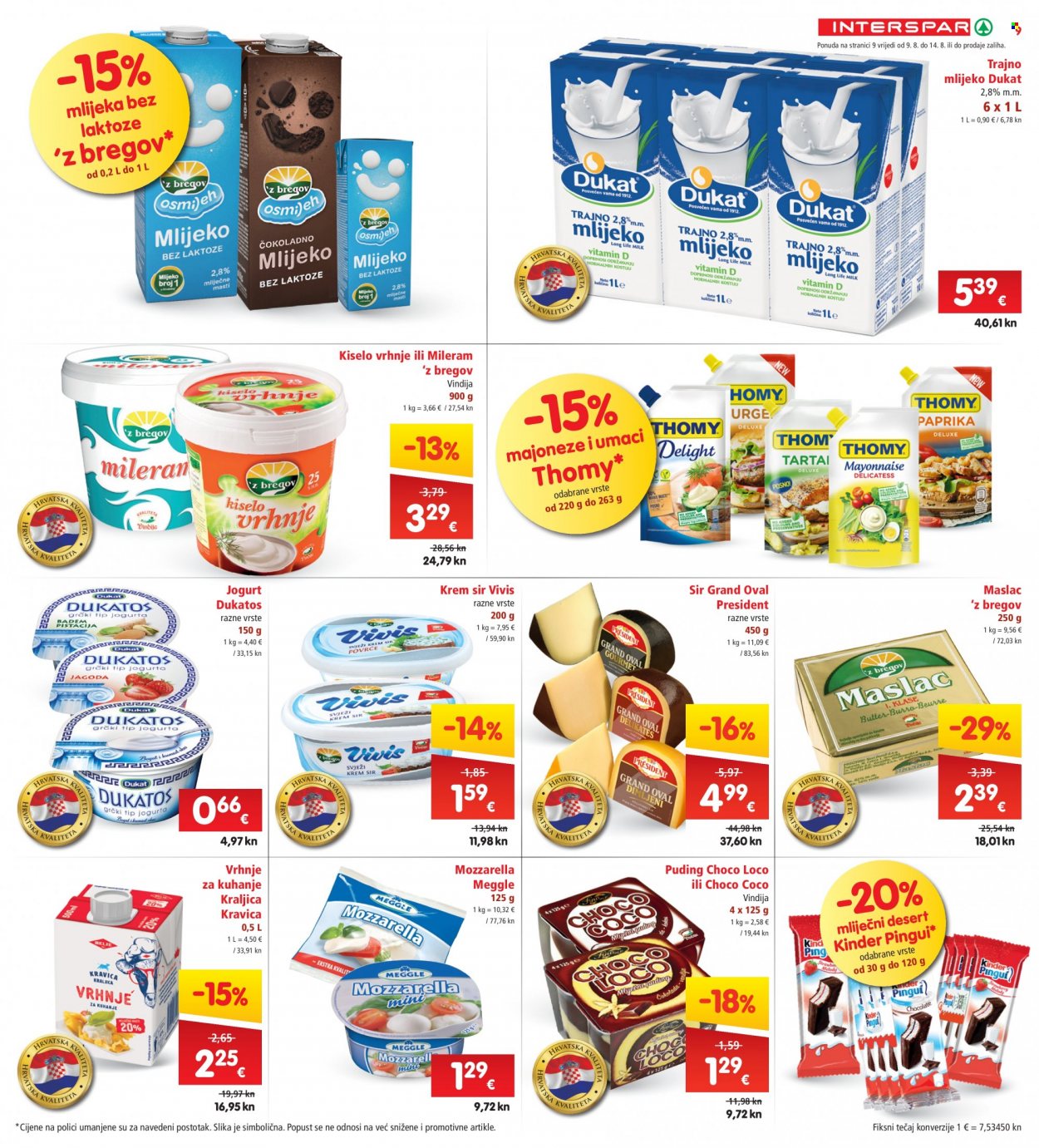 INTERSPAR katalog - 09.08.2023. - 14.08.2023. Stranica 9