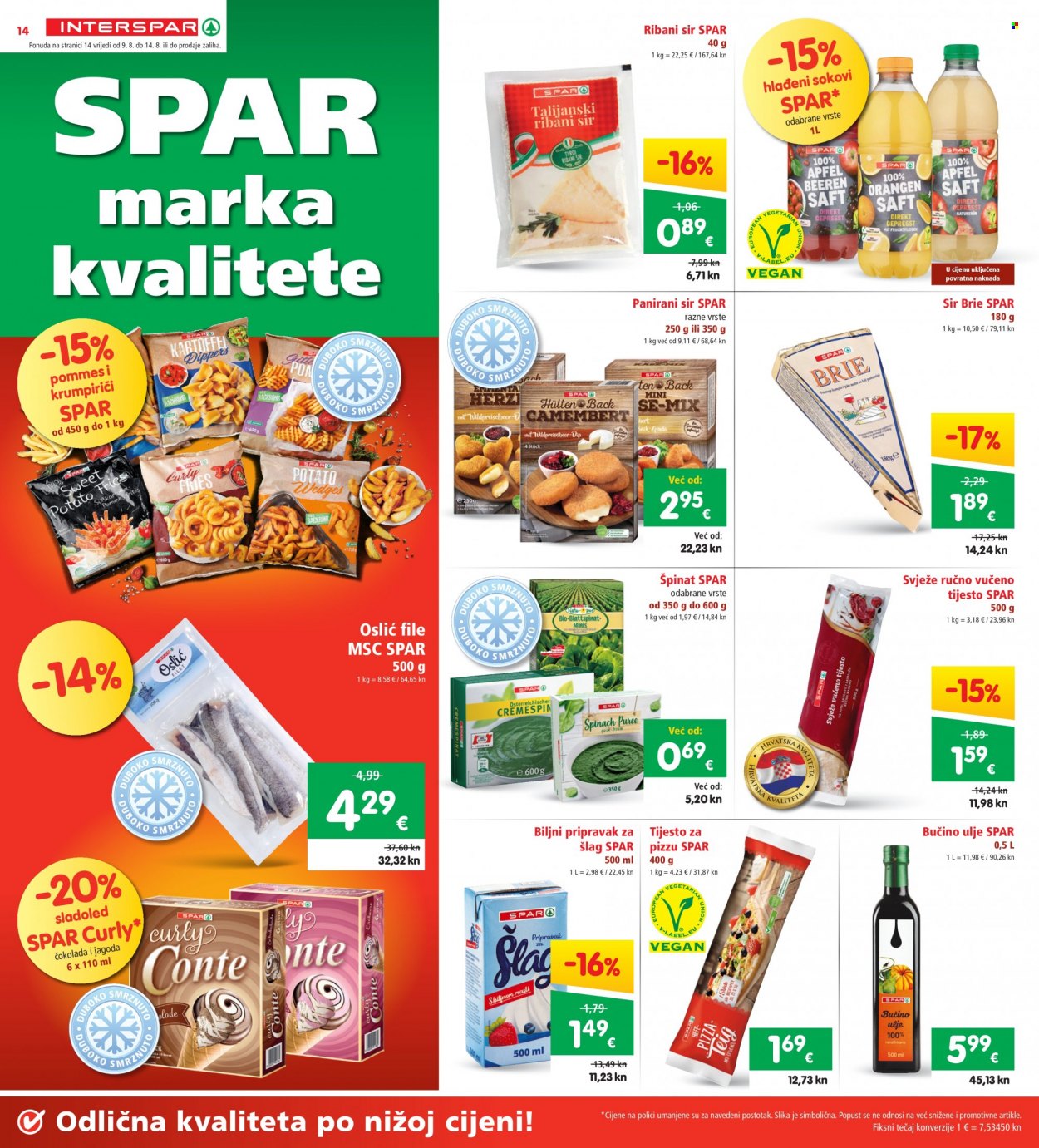 INTERSPAR katalog - 09.08.2023. - 14.08.2023. Stranica 14