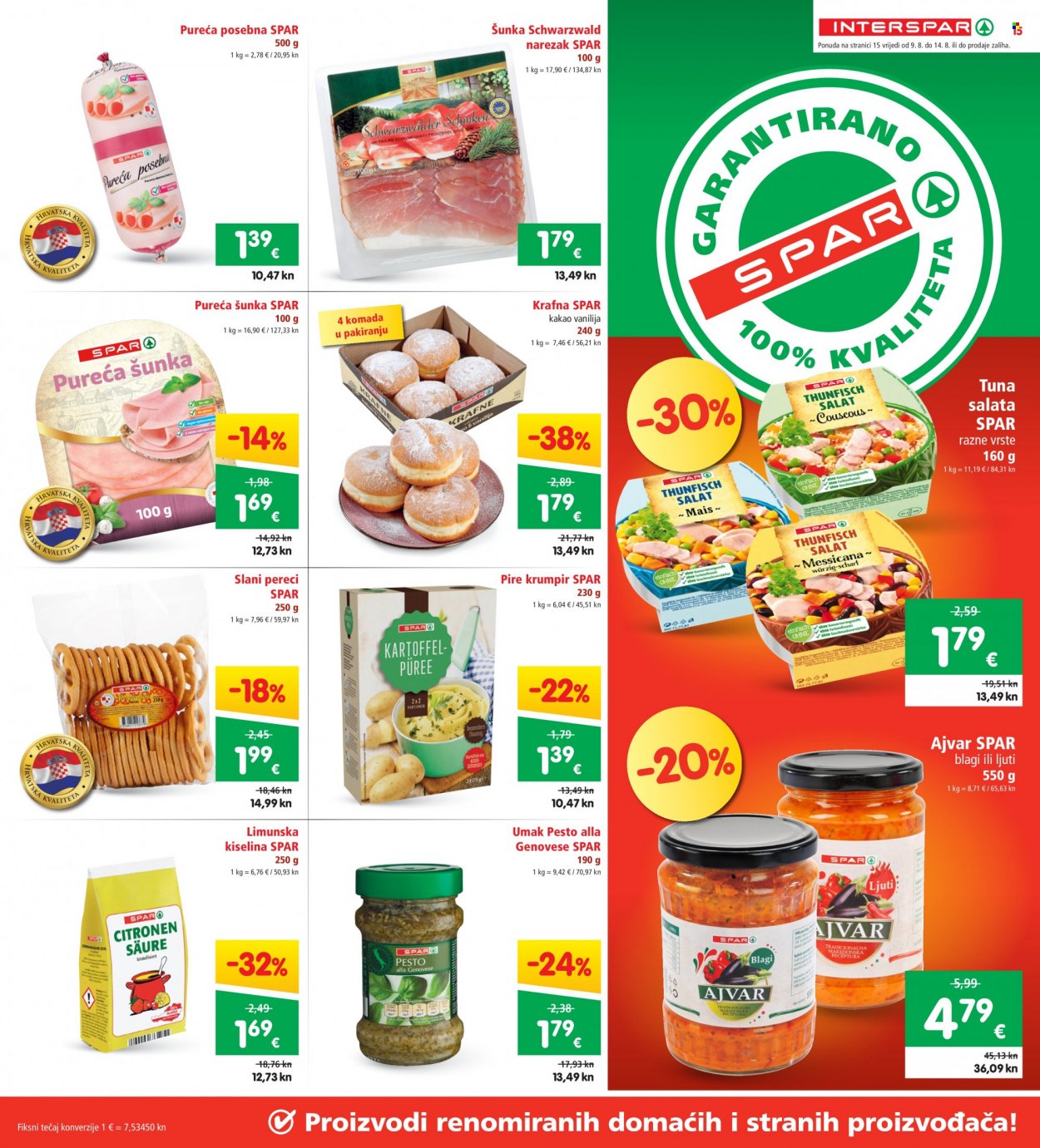 INTERSPAR katalog - 09.08.2023. - 14.08.2023. Stranica 15