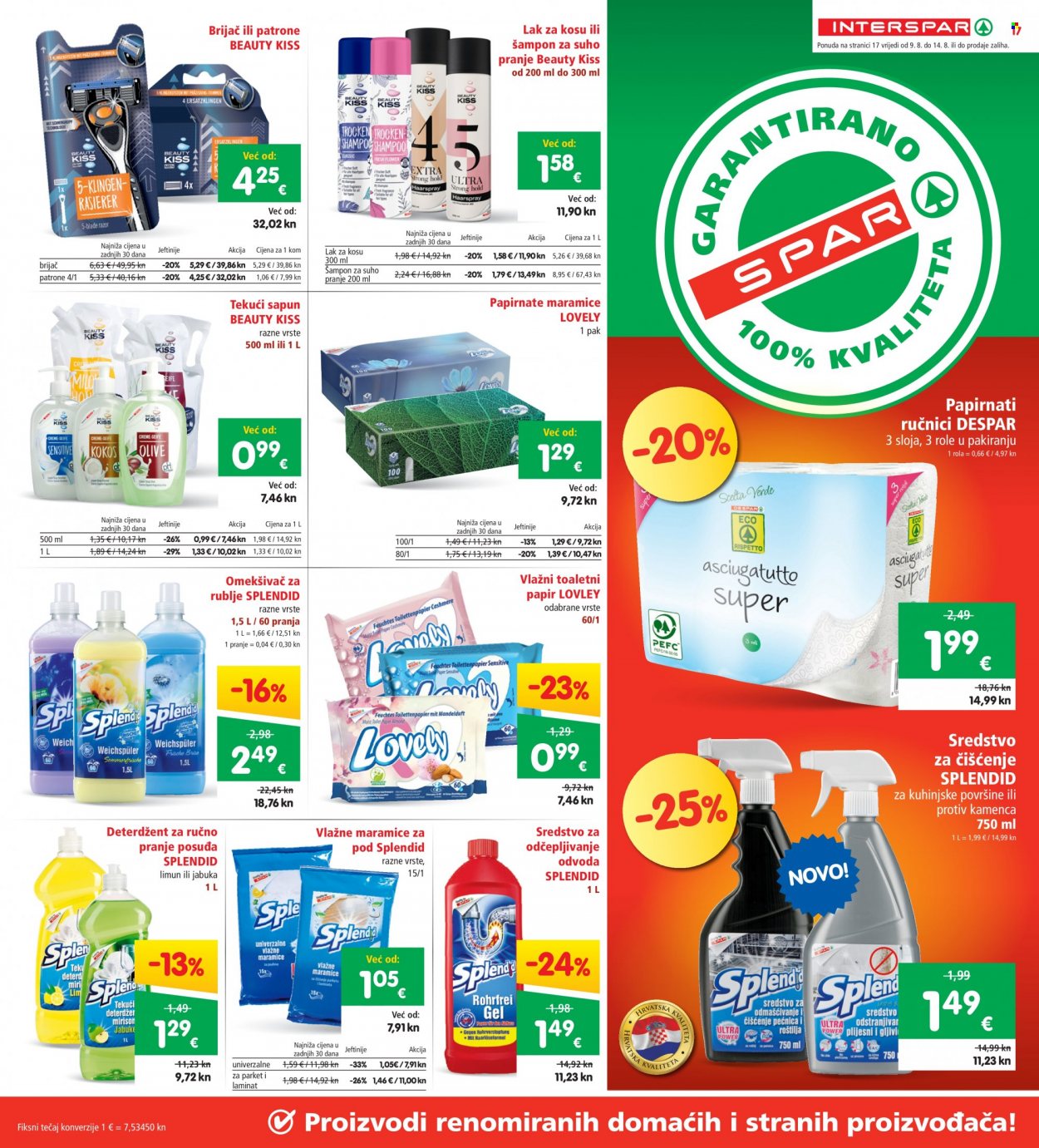 INTERSPAR katalog - 09.08.2023. - 14.08.2023. Stranica 17