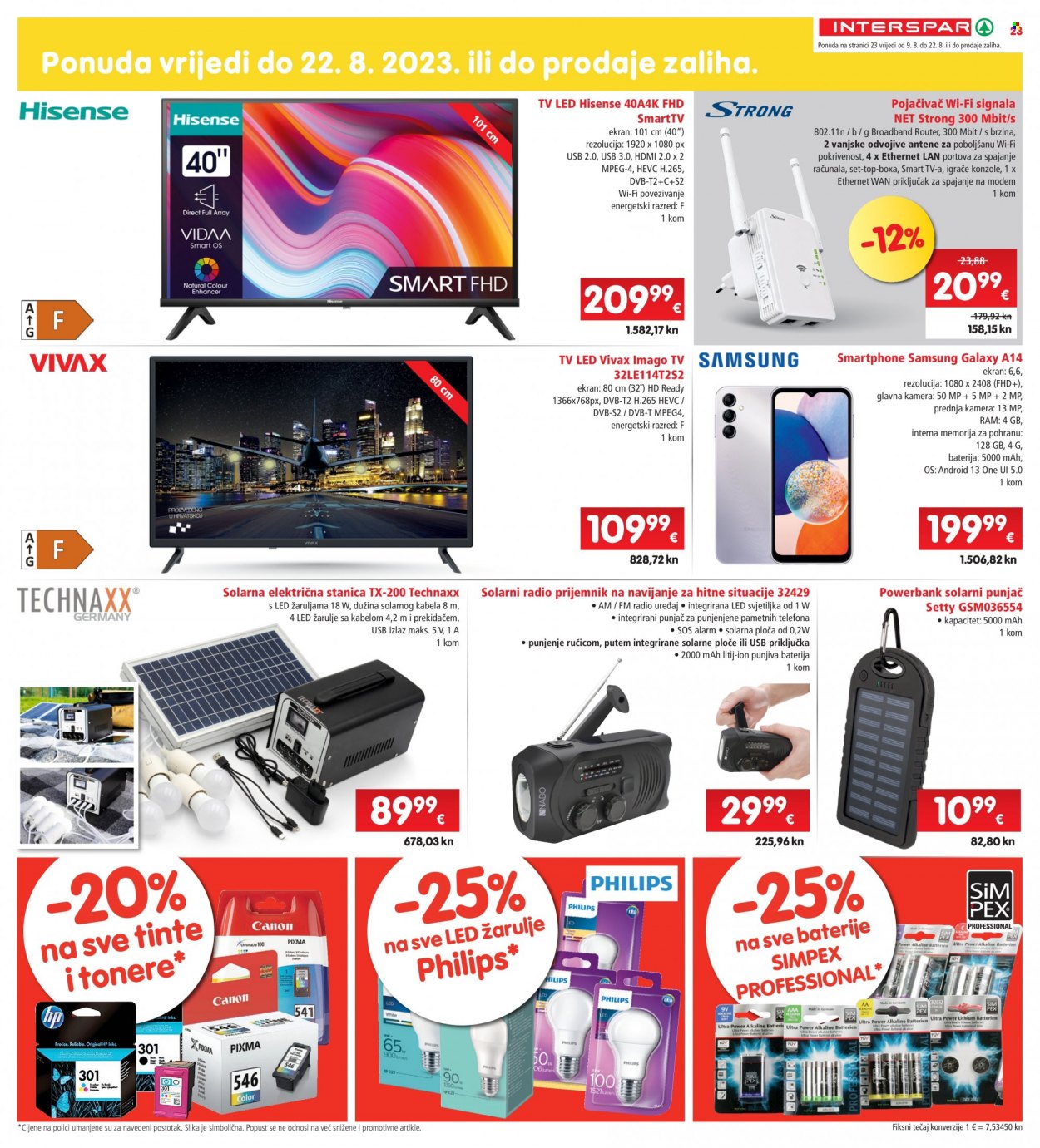 INTERSPAR katalog - 09.08.2023. - 14.08.2023. Stranica 23