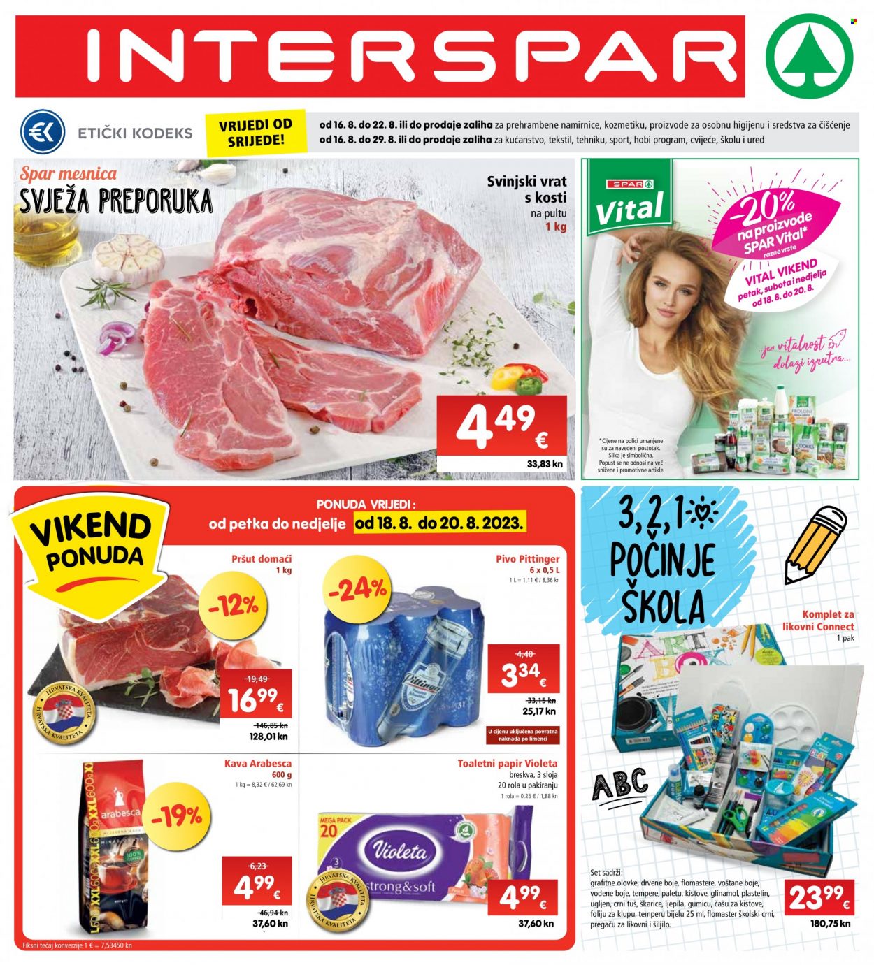 INTERSPAR katalog - 16.08.2023. - 22.08.2023. Stranica 1