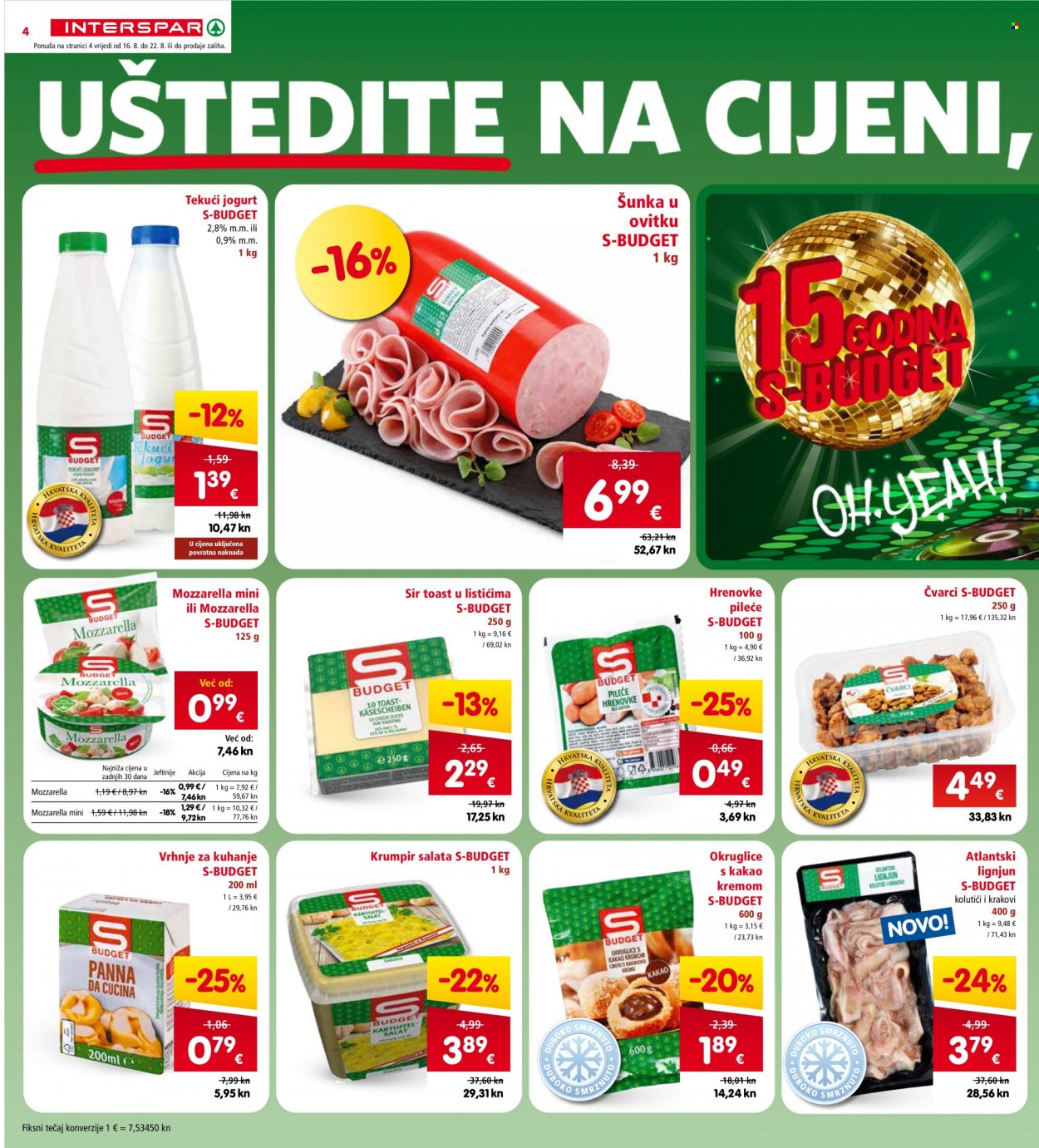 INTERSPAR katalog - 16.08.2023. - 22.08.2023. Stranica 4