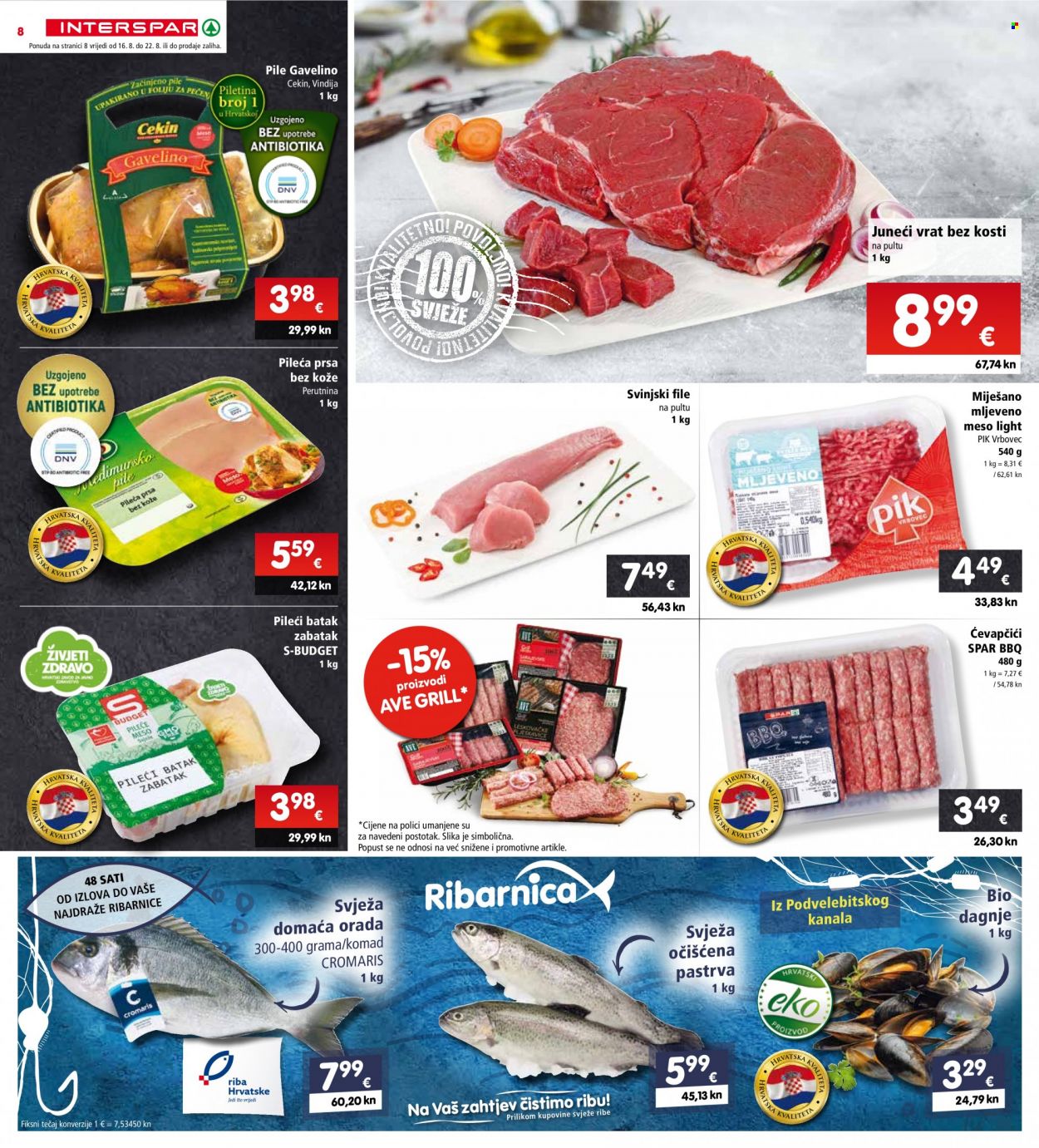 INTERSPAR katalog - 16.08.2023. - 22.08.2023. Stranica 8