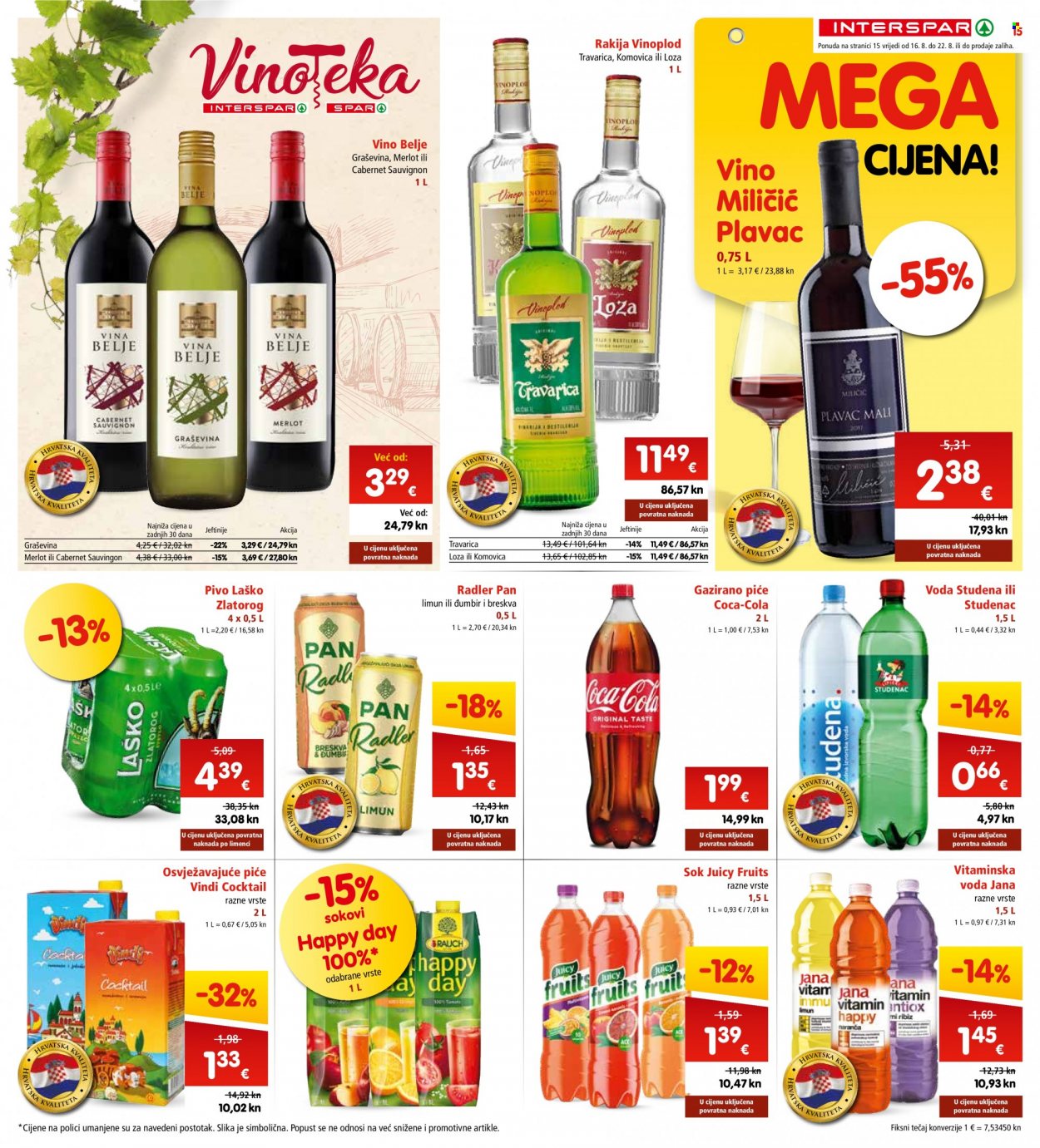 INTERSPAR katalog - 16.08.2023. - 22.08.2023. Stranica 15