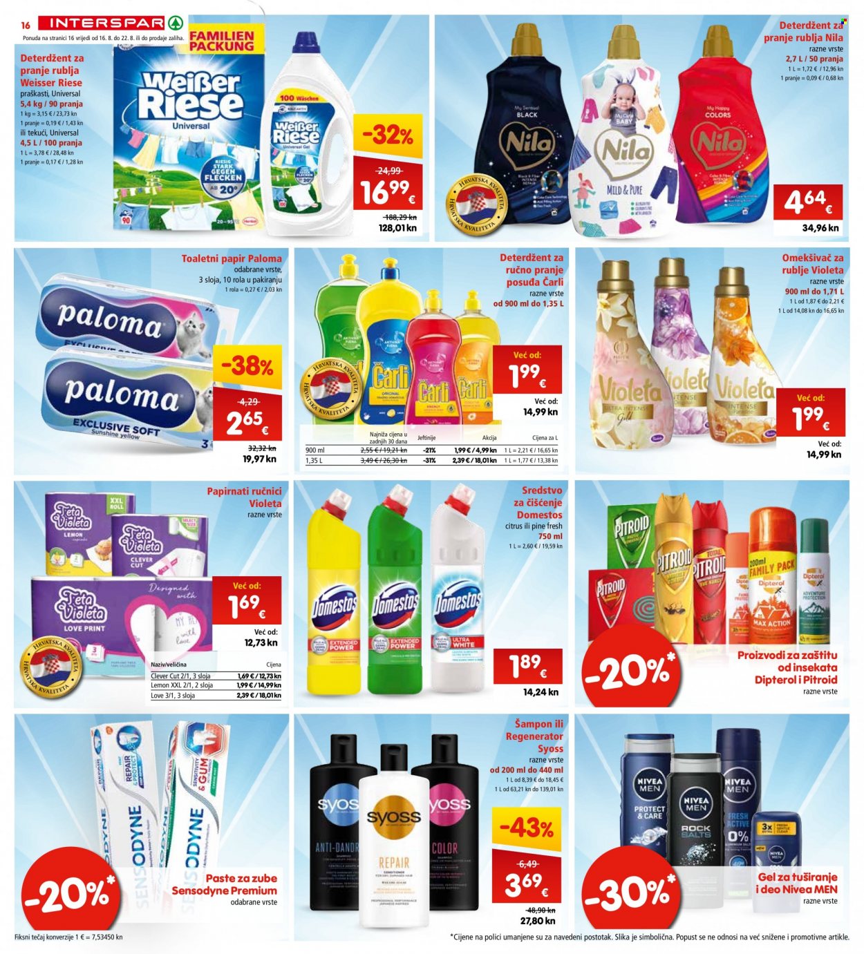 INTERSPAR katalog - 16.08.2023. - 22.08.2023. Stranica 16