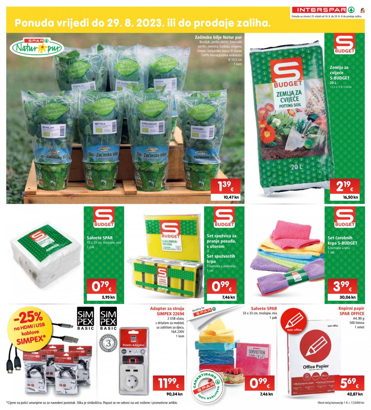 INTERSPAR katalog - 16.08.2023. - 22.08.2023. Stranica 25