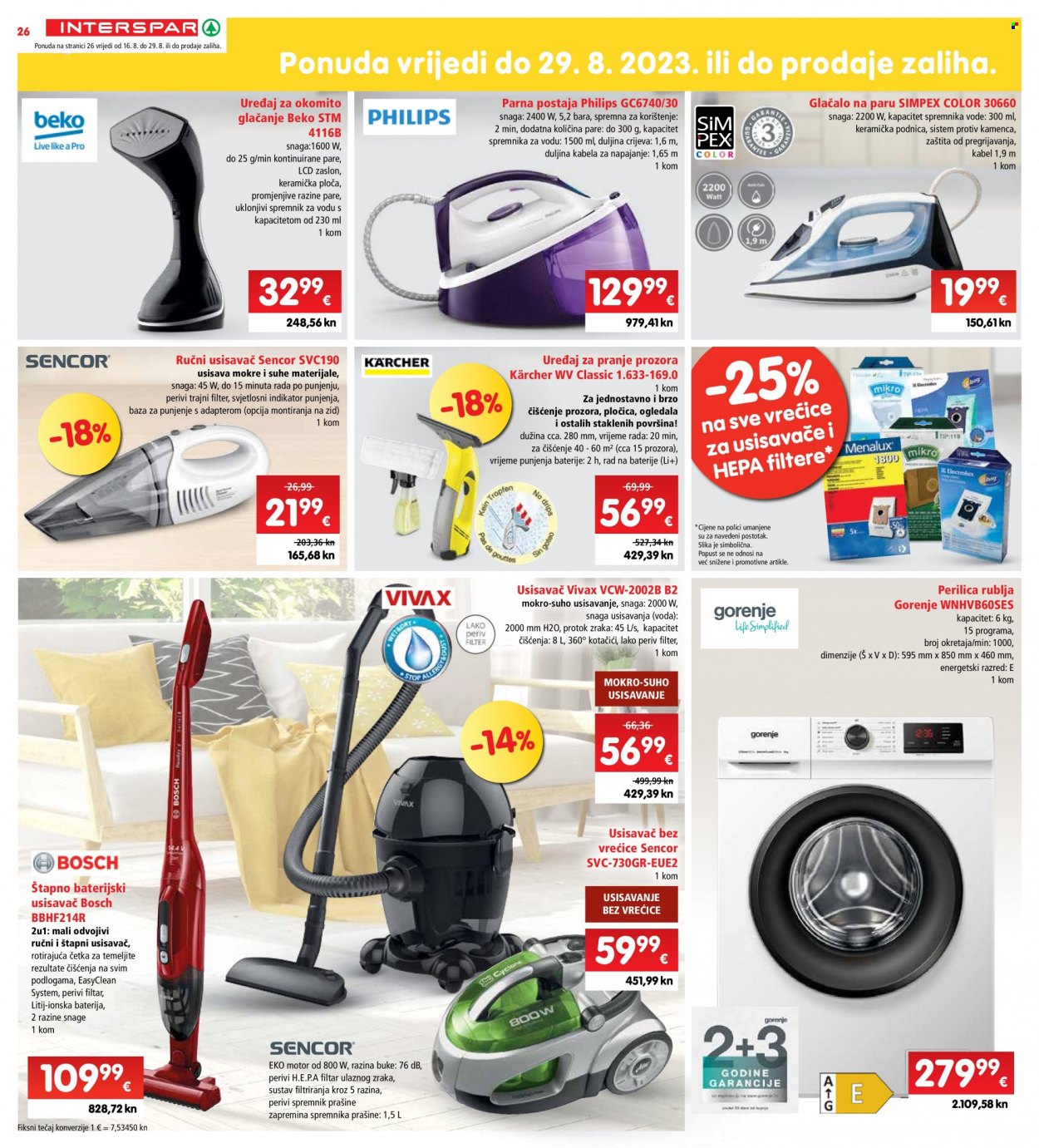 INTERSPAR katalog - 16.08.2023. - 22.08.2023. Stranica 26