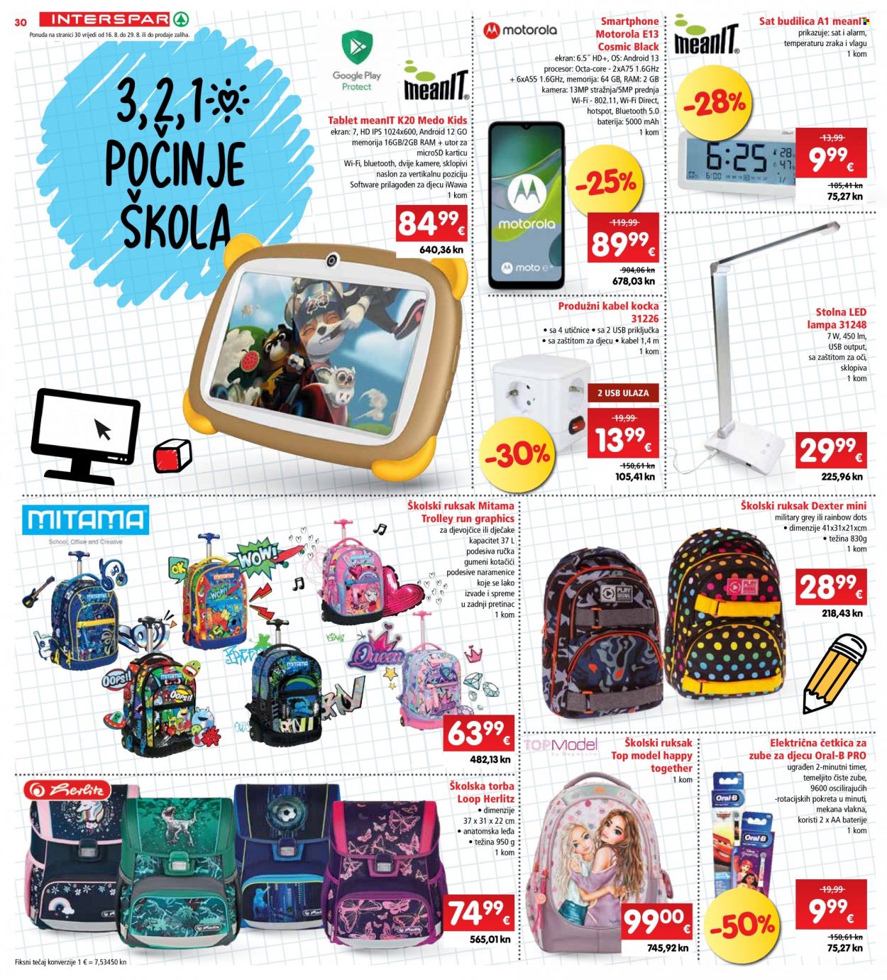 INTERSPAR katalog - 16.08.2023. - 22.08.2023. Stranica 30
