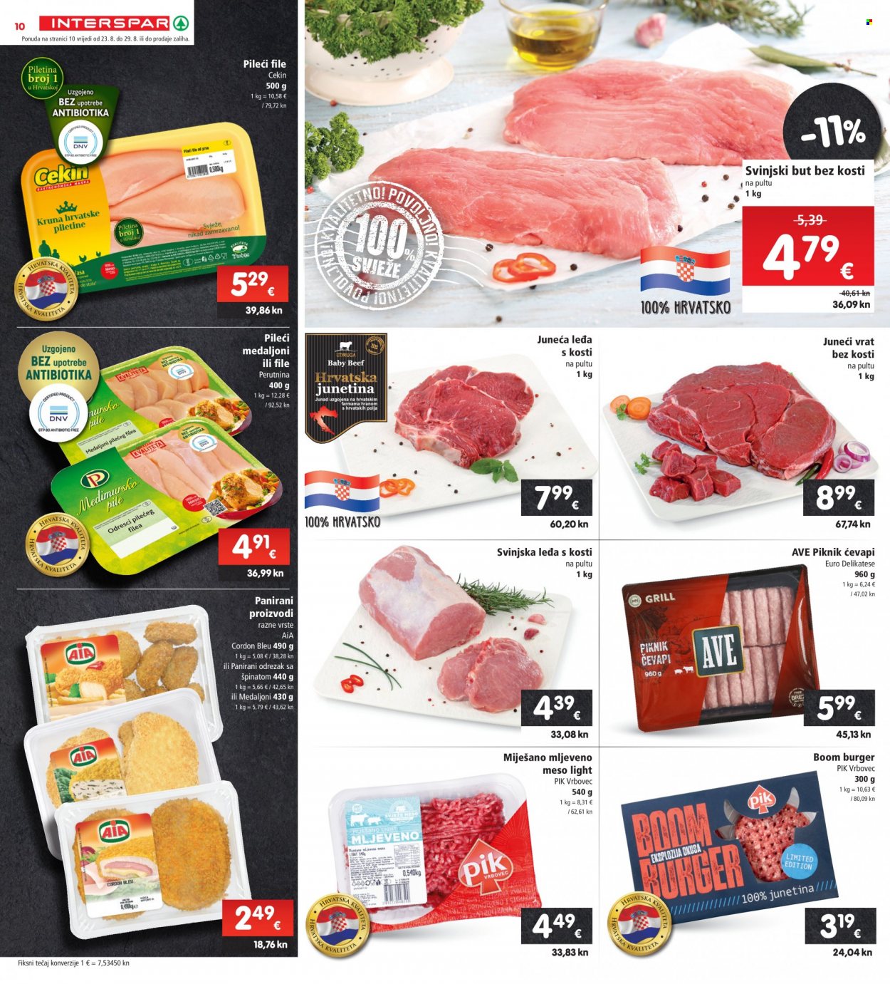 INTERSPAR katalog - 23.08.2023. - 29.08.2023. Stranica 10
