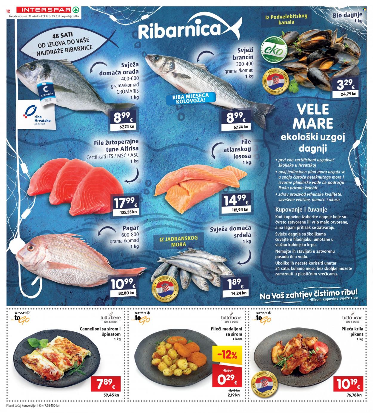 INTERSPAR katalog - 23.08.2023. - 29.08.2023. Stranica 12