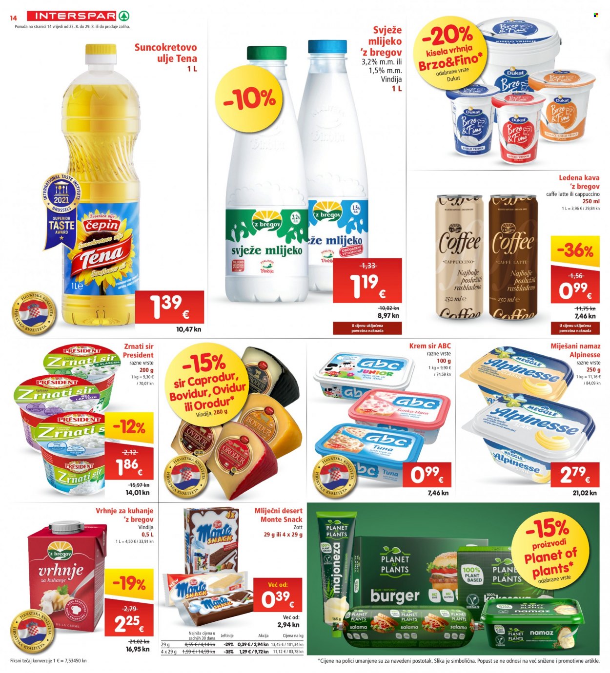 INTERSPAR katalog - 23.08.2023. - 29.08.2023. Stranica 14