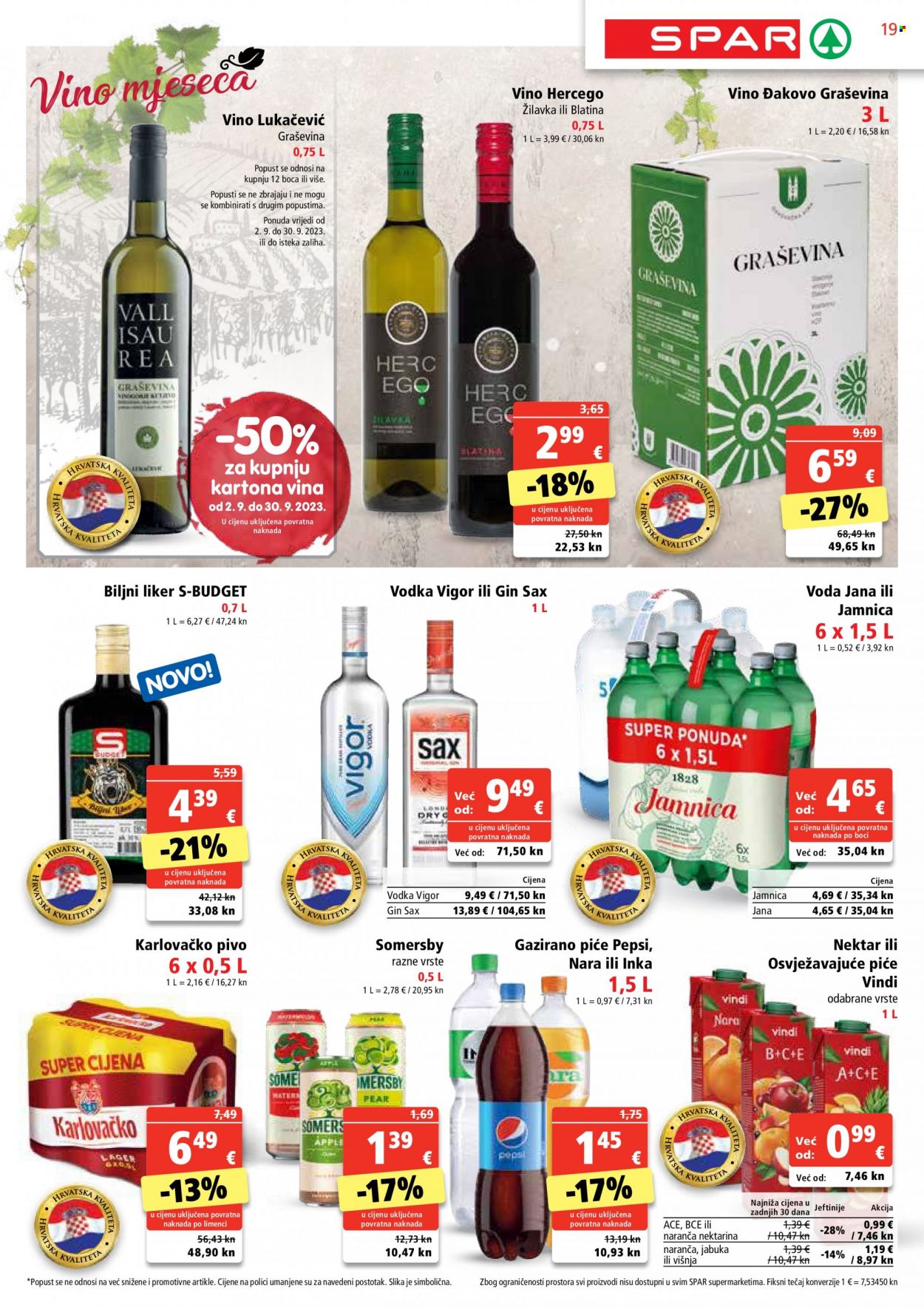 SPAR katalog - 30.08.2023. - 05.09.2023. Stranica 19