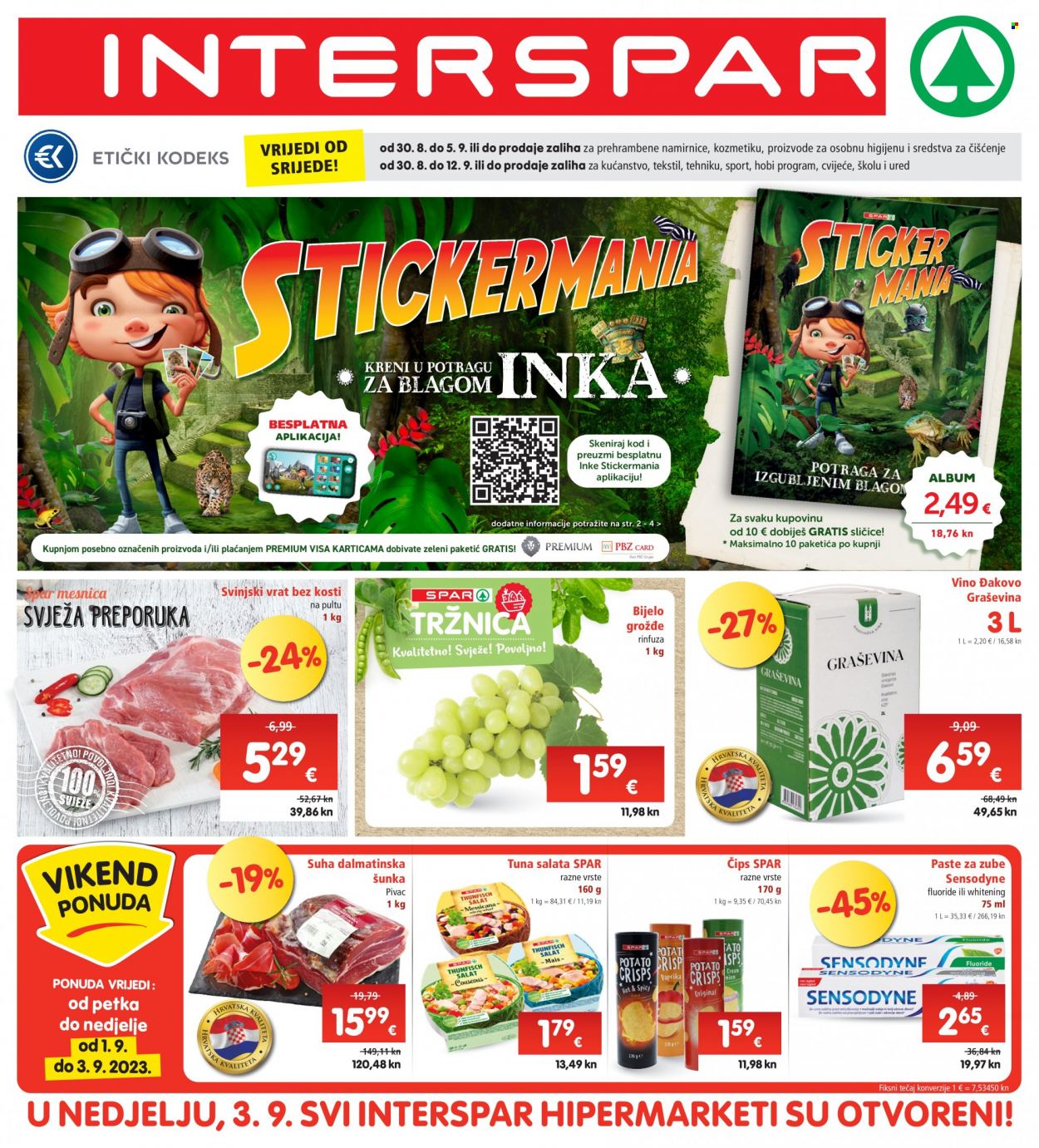 INTERSPAR katalog - 30.08.2023. - 05.09.2023. Stranica 1