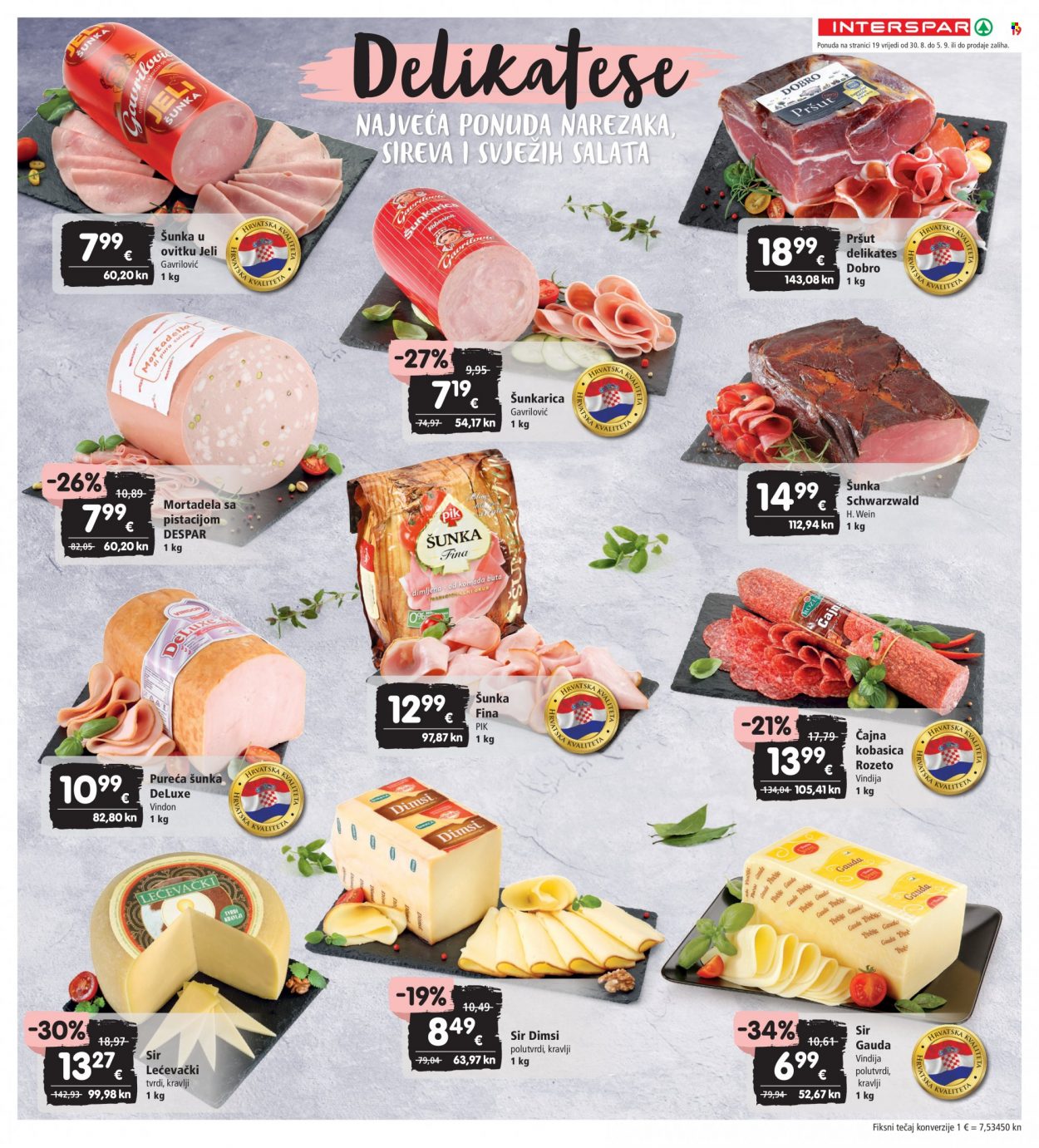 INTERSPAR katalog - 30.08.2023. - 05.09.2023. Stranica 19