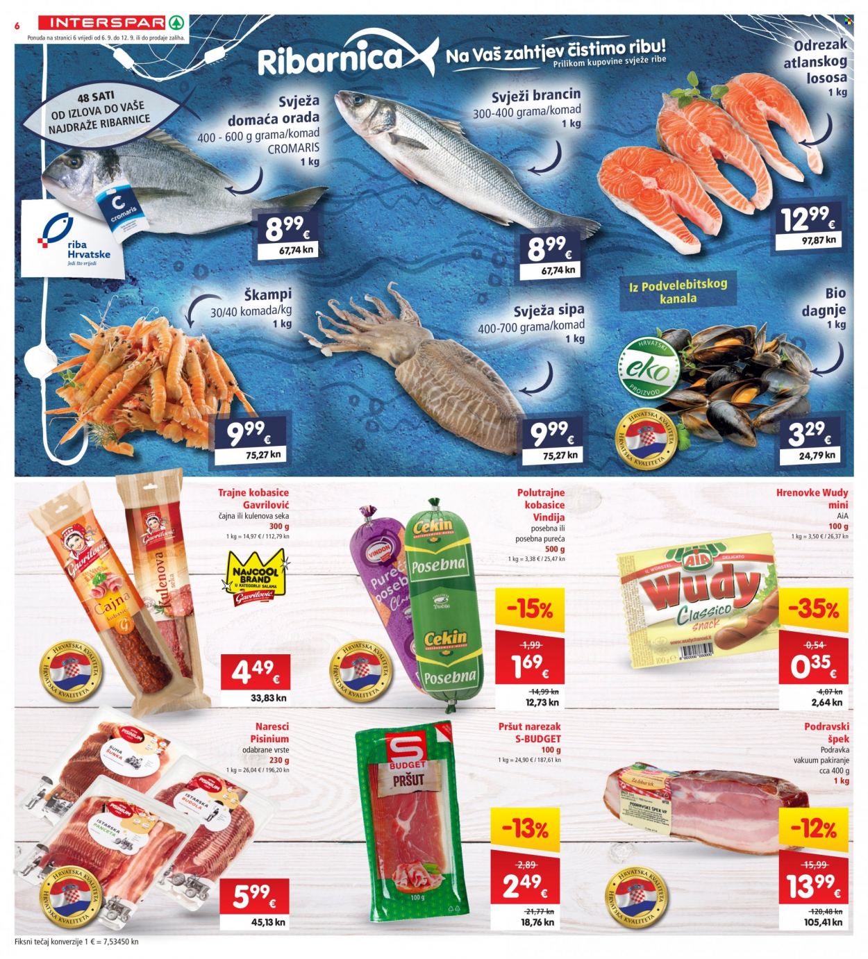 INTERSPAR katalog - 06.09.2023. - 12.09.2023. Stranica 6