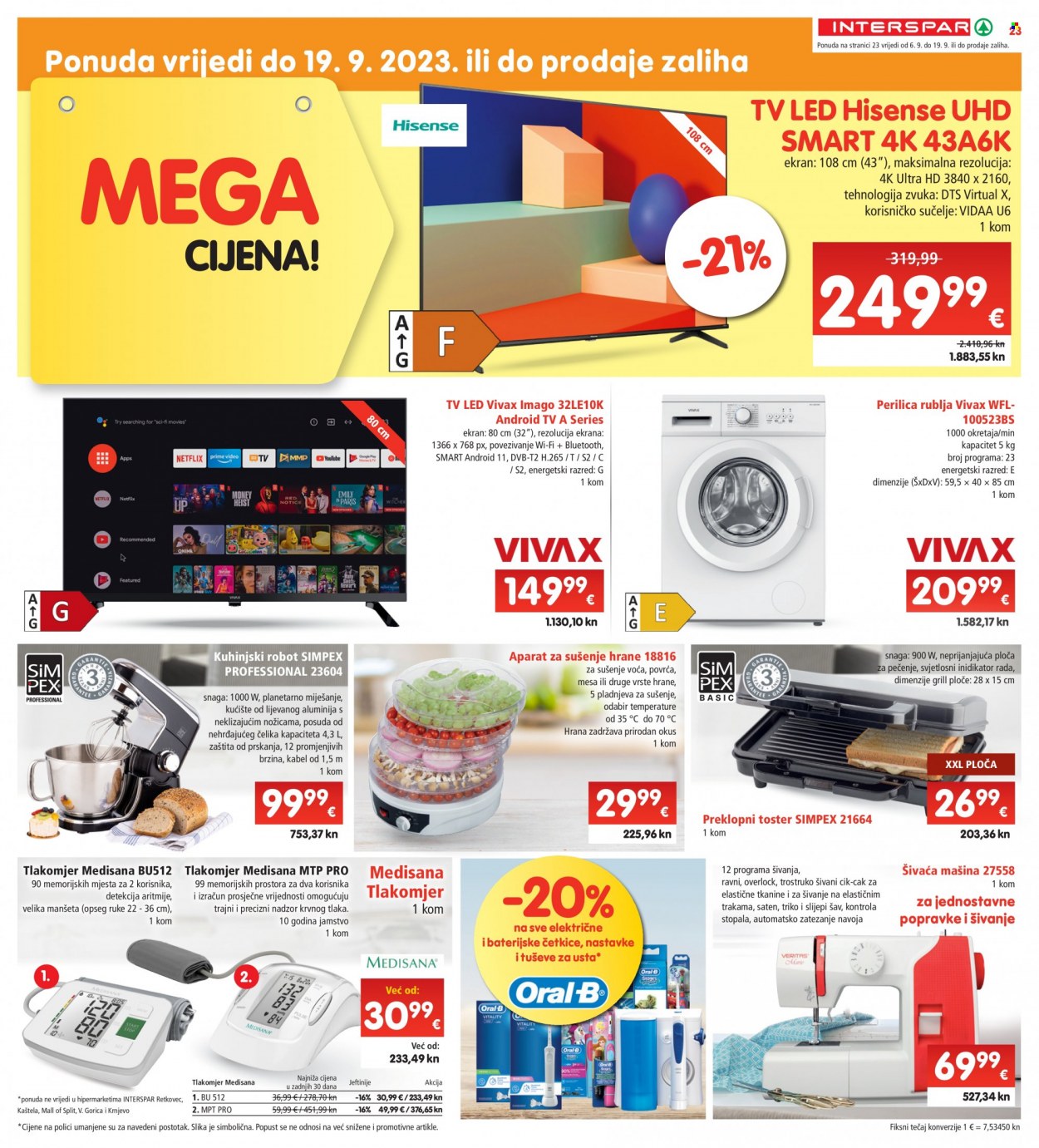 INTERSPAR katalog - 06.09.2023. - 12.09.2023. Stranica 23