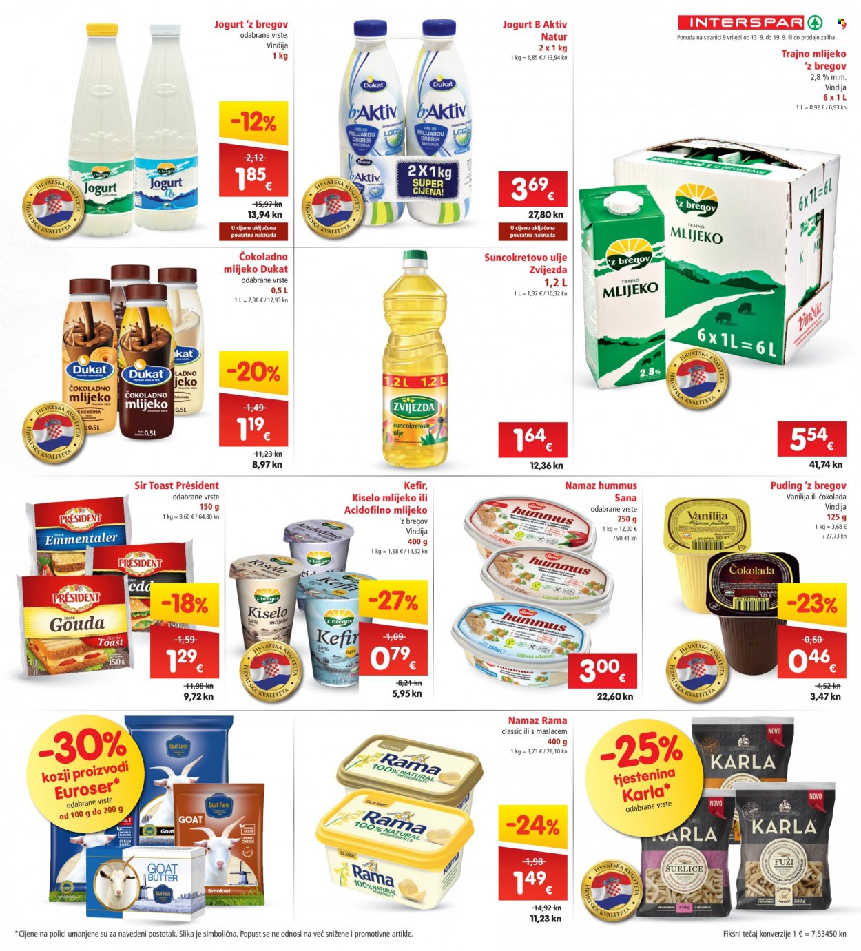 INTERSPAR katalog - 13.09.2023. - 19.09.2023. Stranica 9