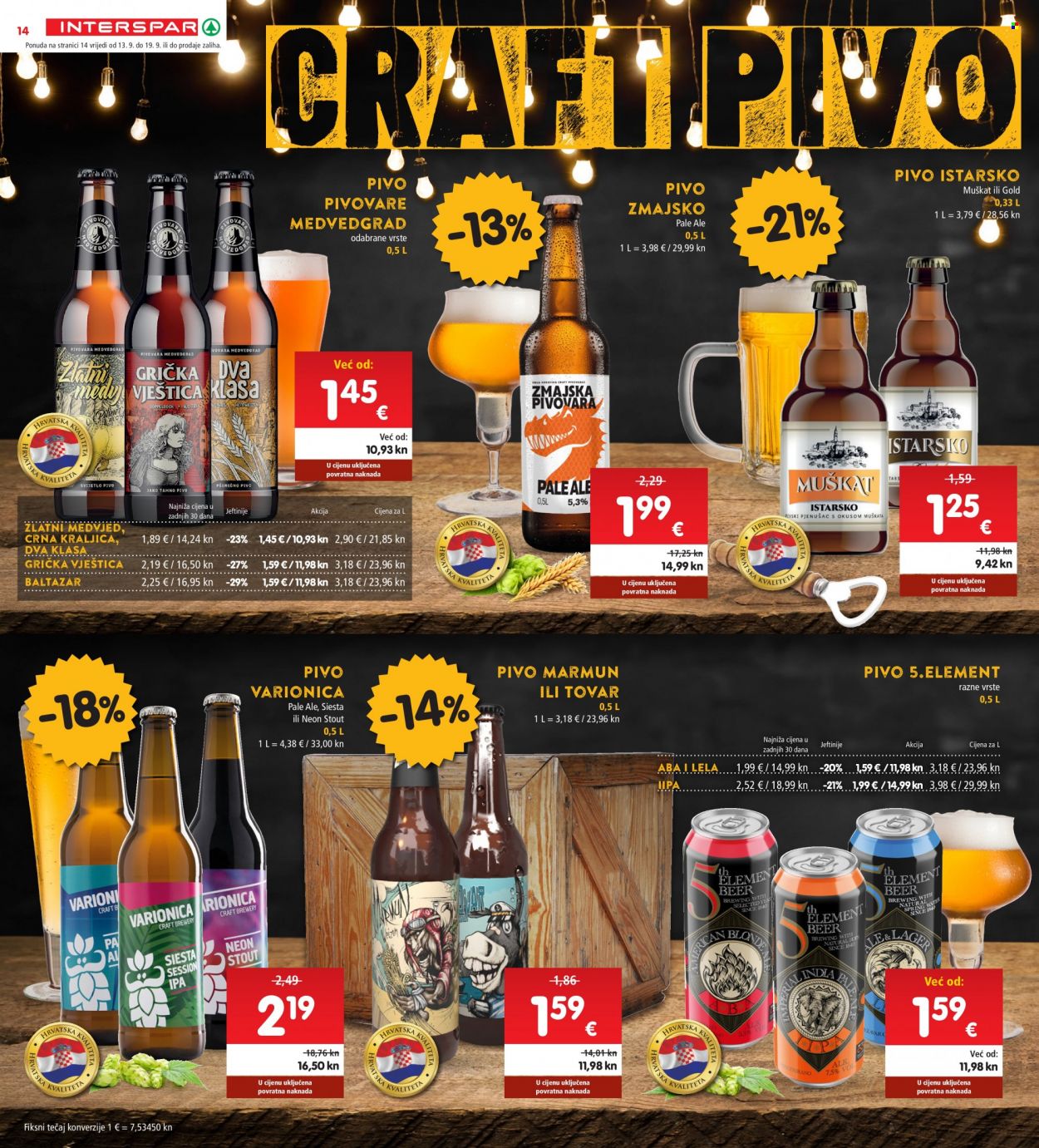 INTERSPAR katalog - 13.09.2023. - 19.09.2023. Stranica 14
