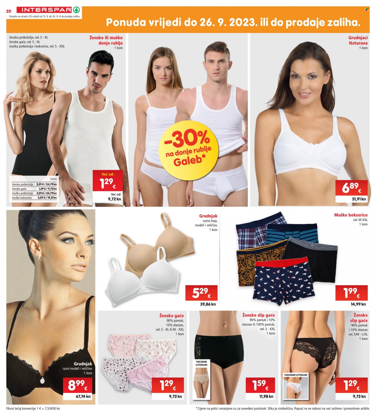 INTERSPAR katalog - 13.09.2023. - 19.09.2023. Stranica 20