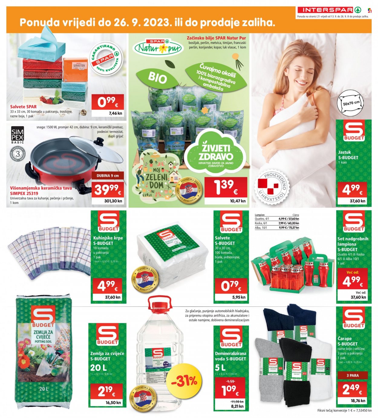 INTERSPAR katalog - 13.09.2023. - 19.09.2023. Stranica 21