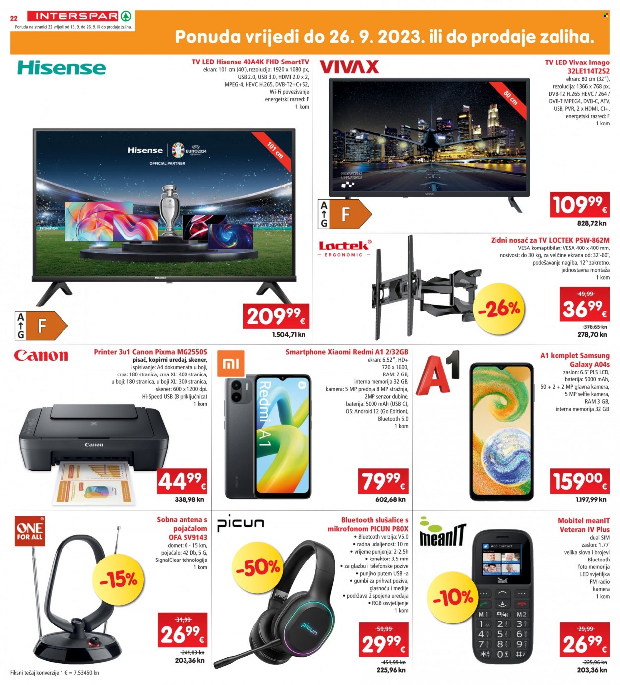 INTERSPAR katalog - 13.09.2023. - 19.09.2023. Stranica 22