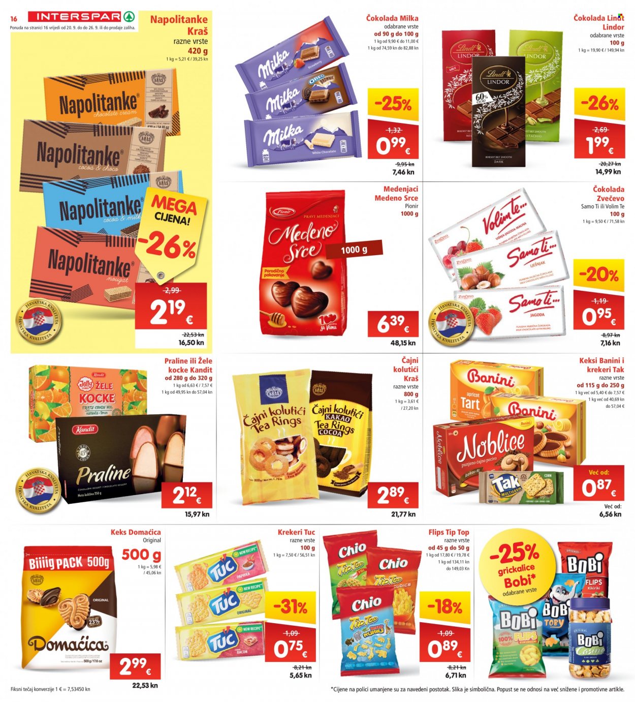 INTERSPAR katalog - 20.09.2023. - 26.09.2023. Stranica 16