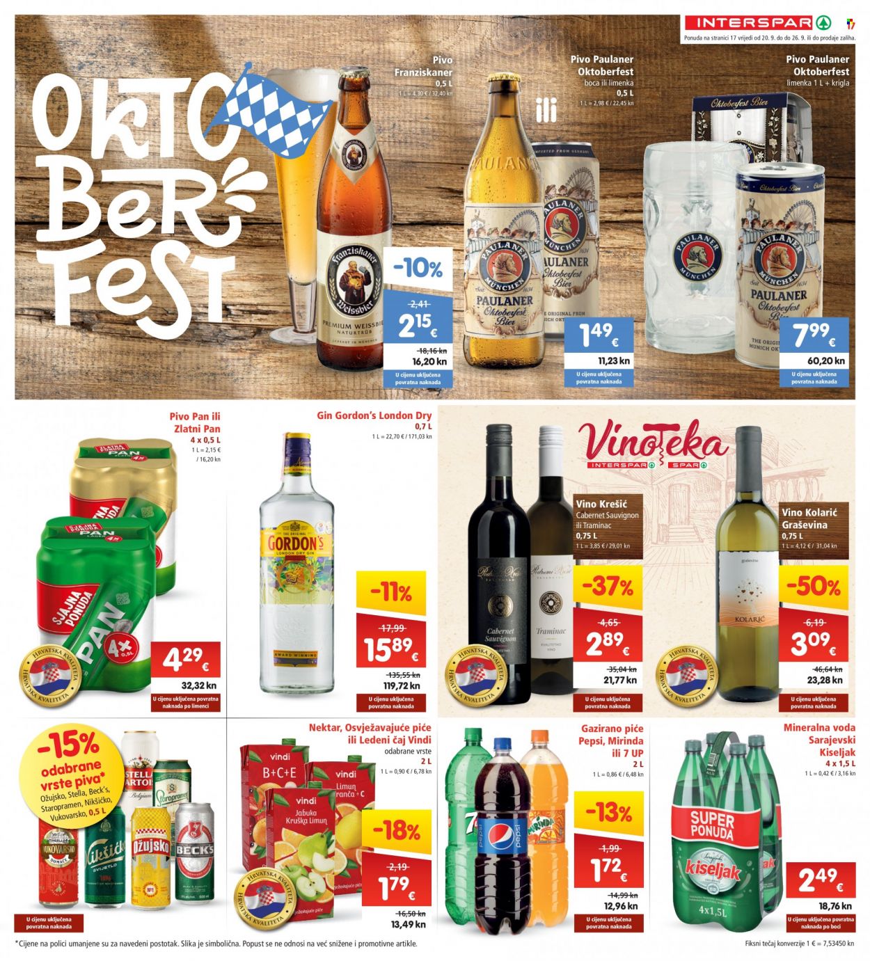 INTERSPAR katalog - 20.09.2023. - 26.09.2023. Stranica 17