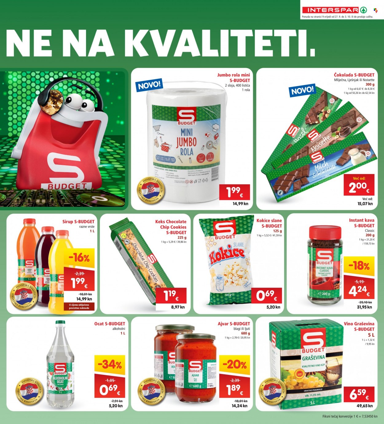 INTERSPAR katalog - 27.09.2023. - 03.10.2023. Stranica 9