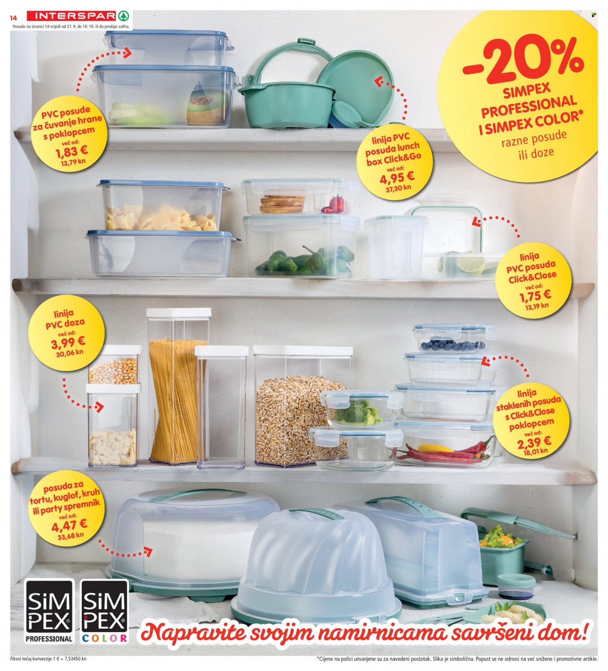 INTERSPAR katalog - 27.09.2023. - 03.10.2023. Stranica 14