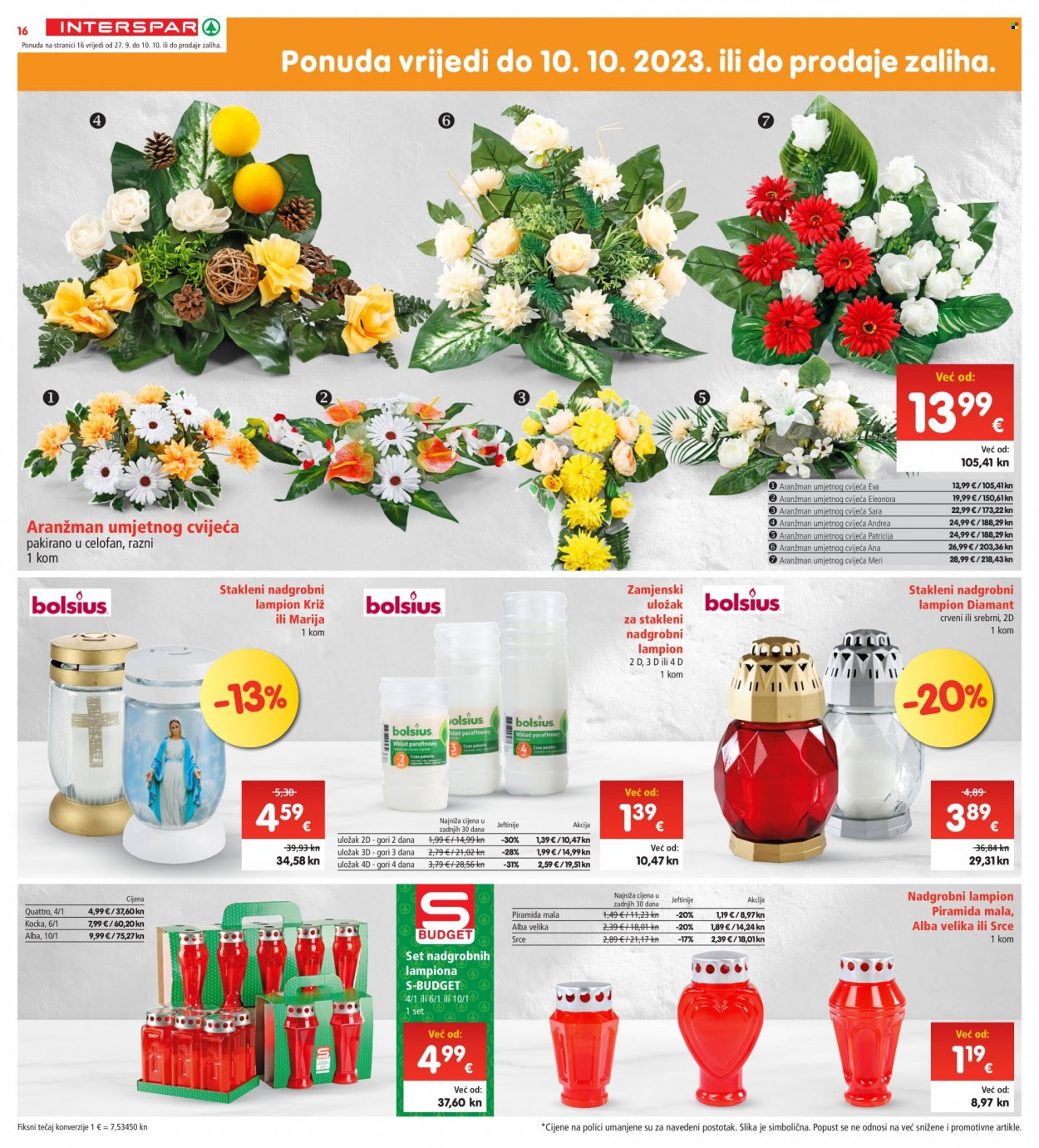 INTERSPAR katalog - 27.09.2023. - 03.10.2023. Stranica 16