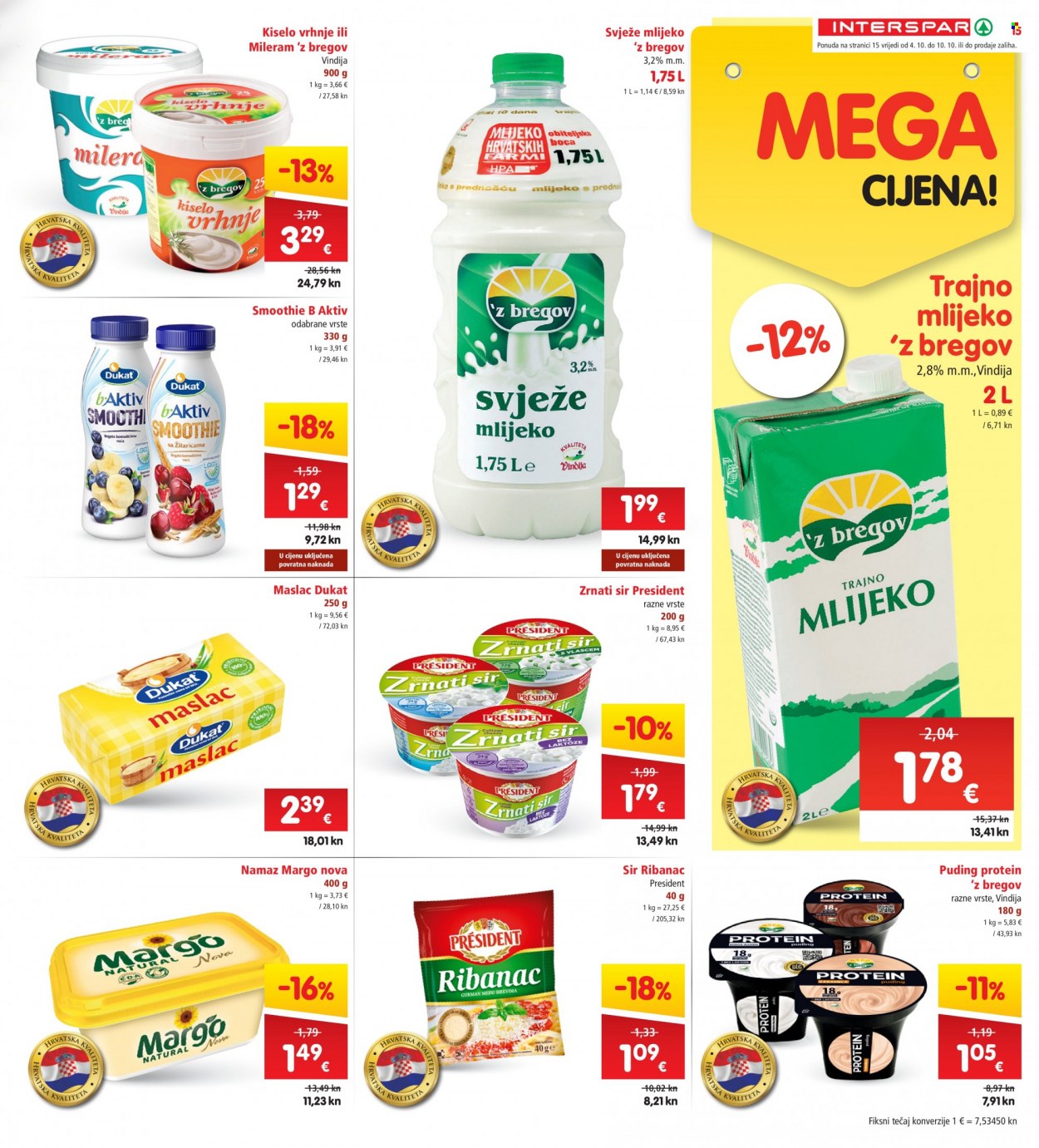INTERSPAR katalog - 04.10.2023. - 10.10.2023. Stranica 15
