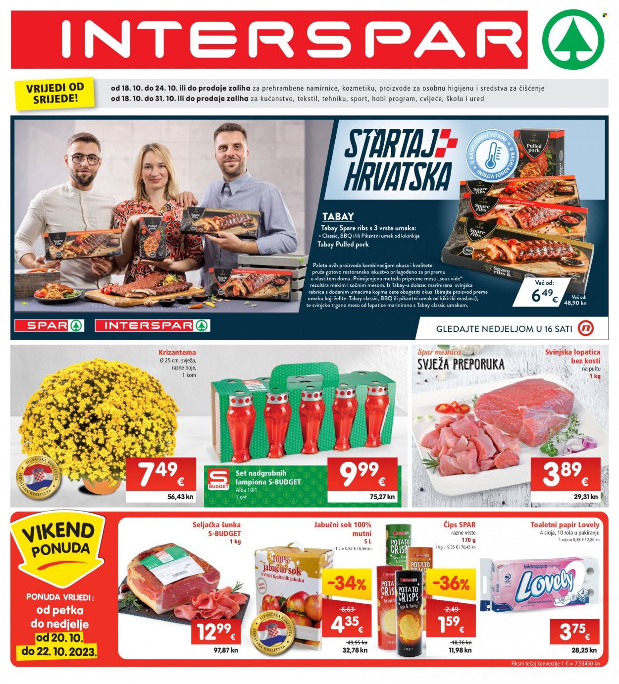 INTERSPAR katalog - 18.10.2023. - 24.10.2023. Stranica 1