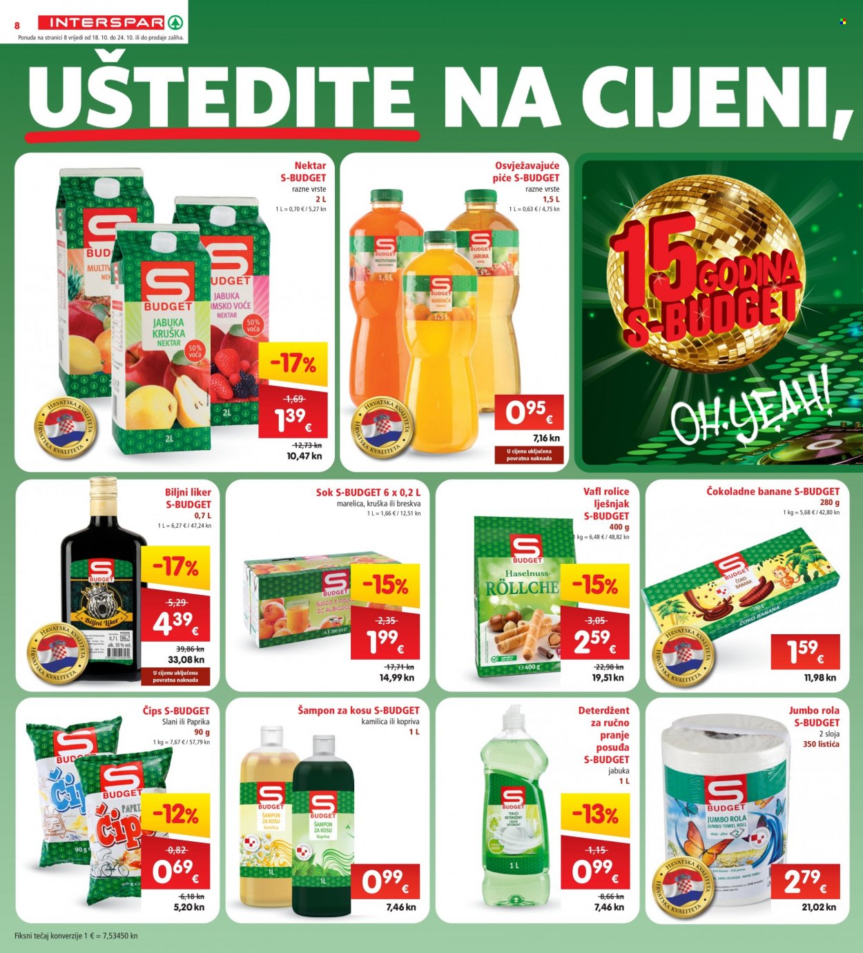 INTERSPAR katalog - 18.10.2023. - 24.10.2023. Stranica 8
