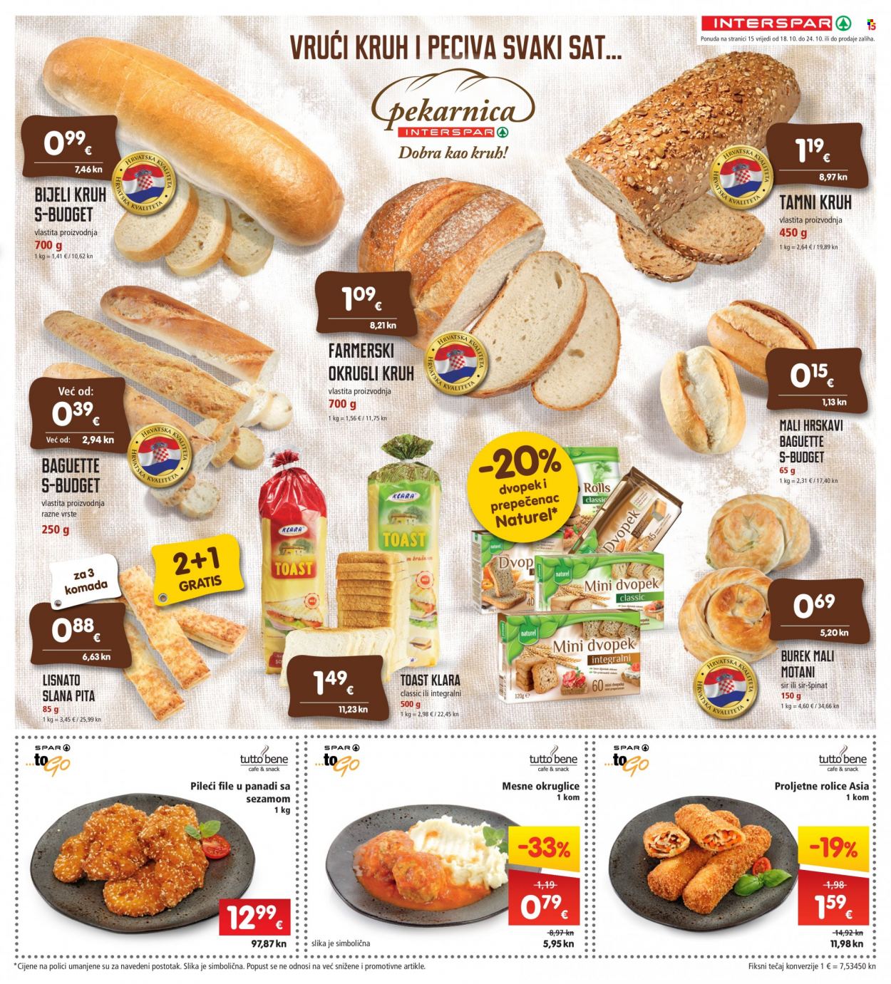 INTERSPAR katalog - 18.10.2023. - 24.10.2023. Stranica 15