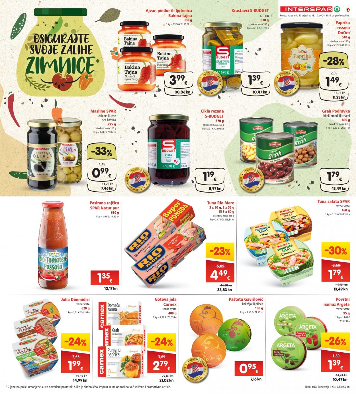 INTERSPAR katalog - 18.10.2023. - 24.10.2023. Stranica 17