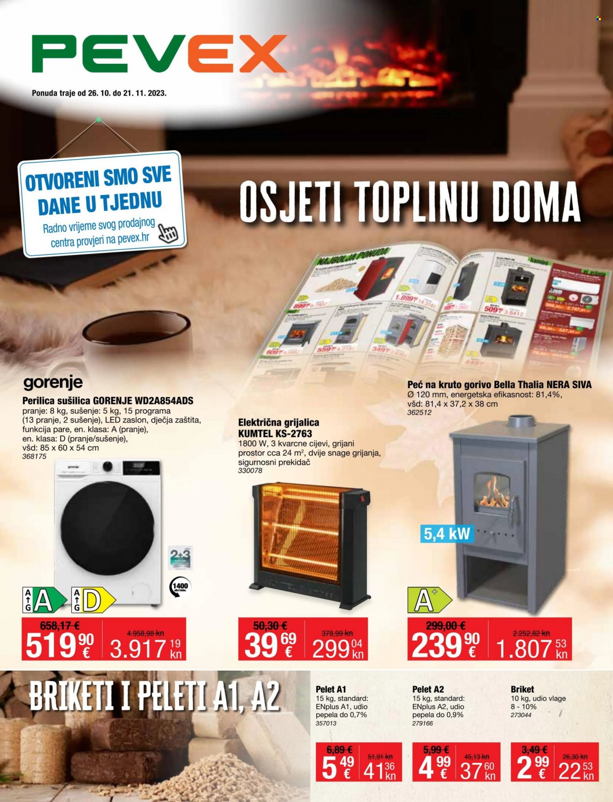 Pevex katalog - 26.10.2023. - 21.11.2023. Stranica 1