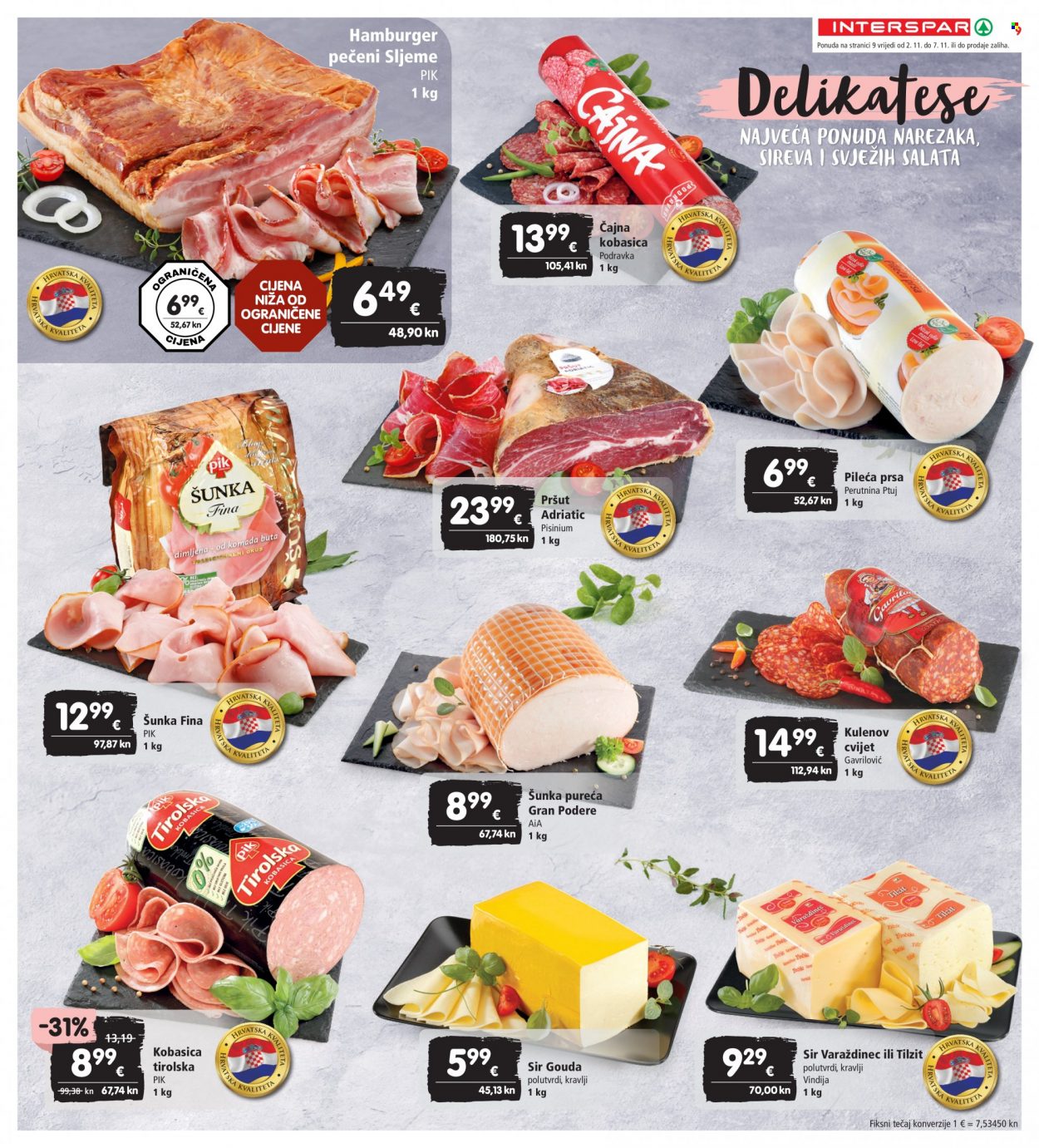 INTERSPAR katalog - 02.11.2023. - 07.11.2023. Stranica 9