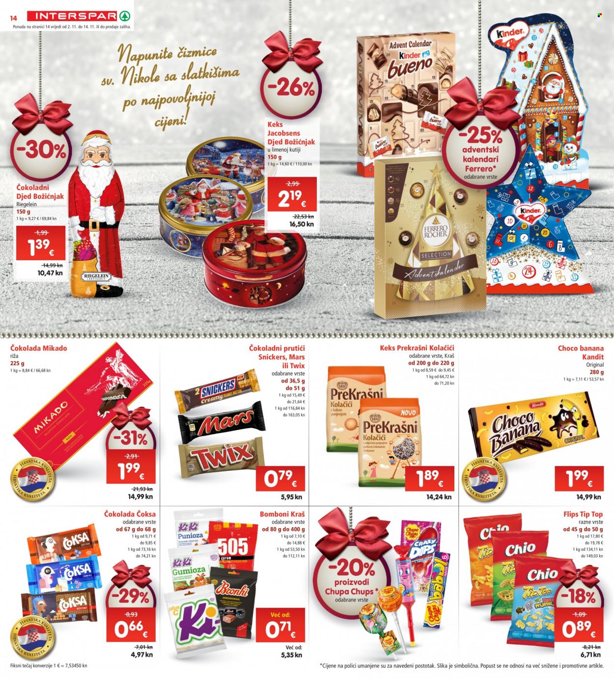 INTERSPAR katalog - 02.11.2023. - 07.11.2023. Stranica 14