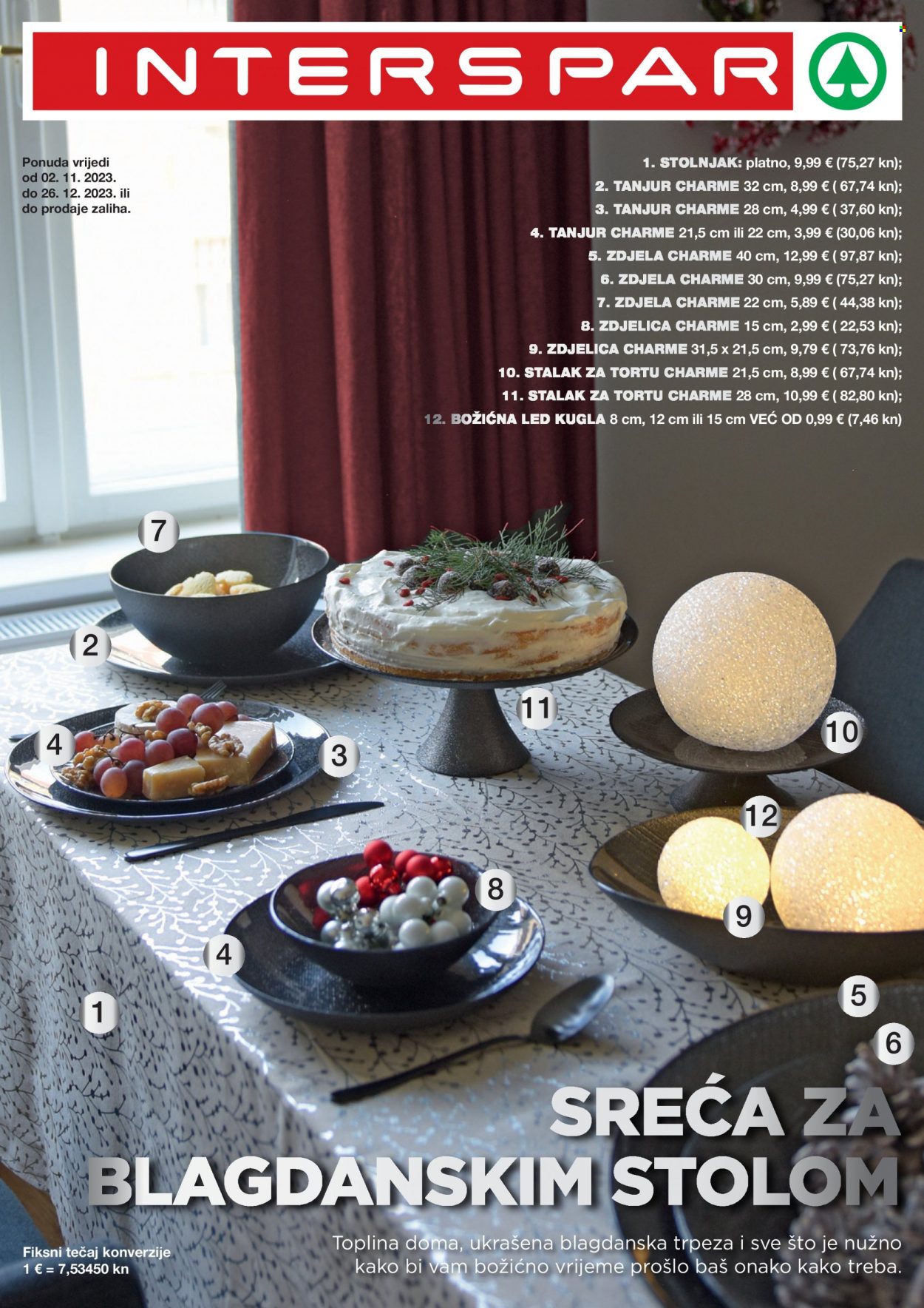 INTERSPAR katalog - 02.11.2023. - 26.12.2023. Stranica 1