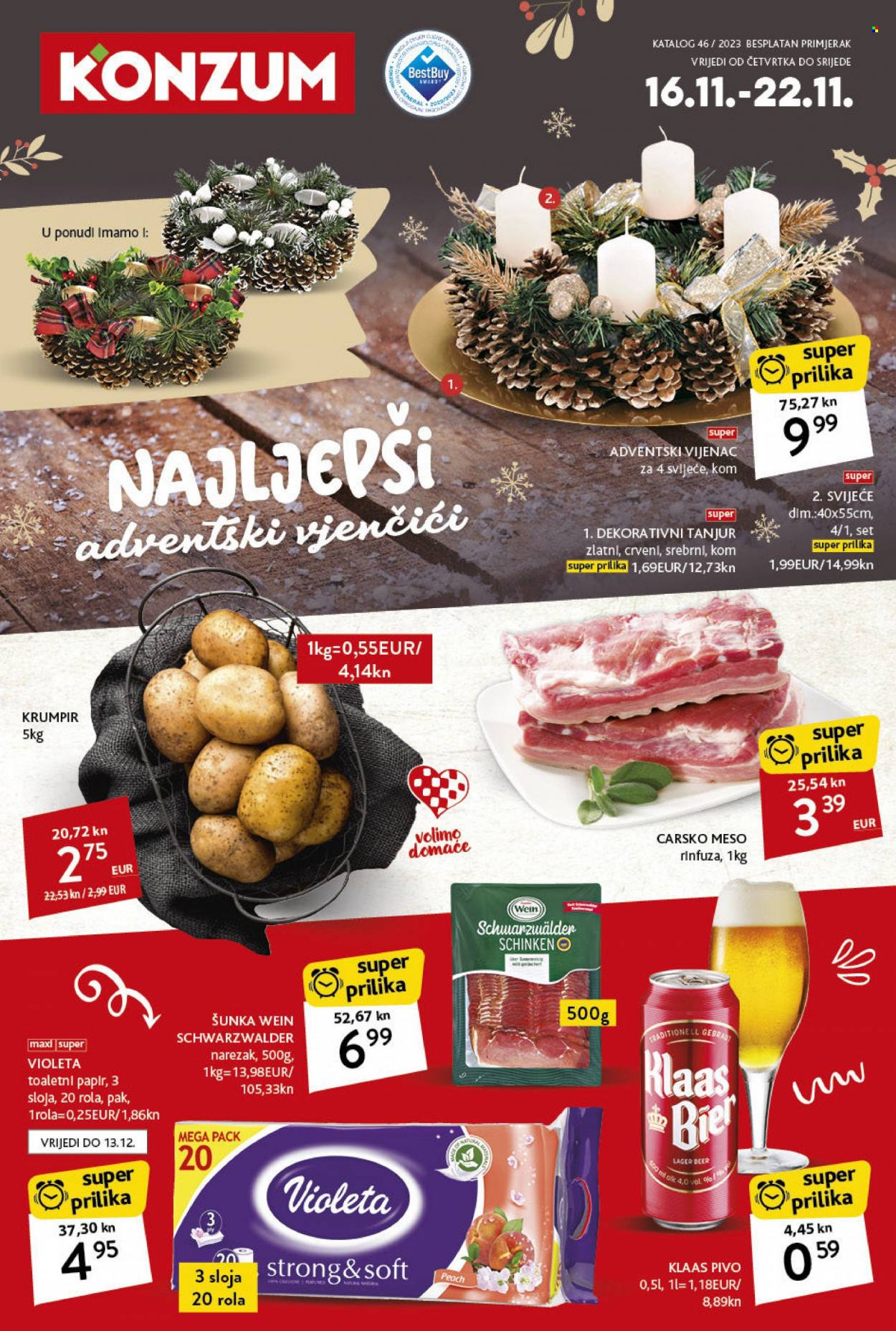 Konzum katalog - 16.11.2023. - 22.11.2023. Stranica 1