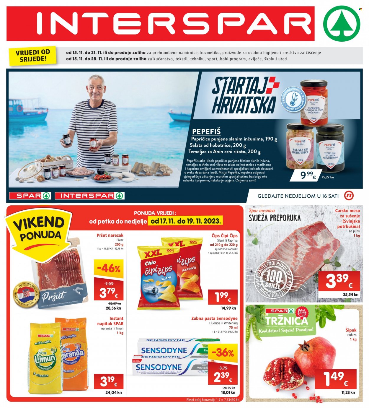 INTERSPAR katalog - 15.11.2023. - 21.11.2023. Stranica 1