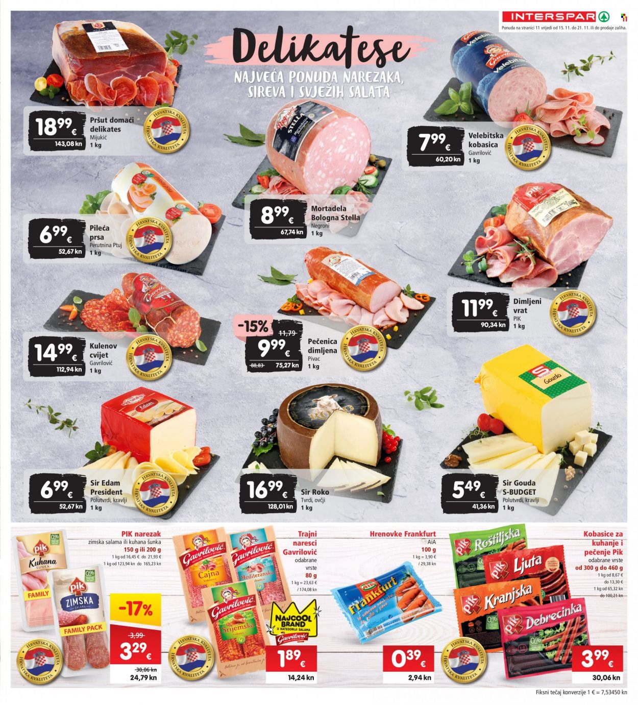 INTERSPAR katalog - 15.11.2023. - 21.11.2023. Stranica 11