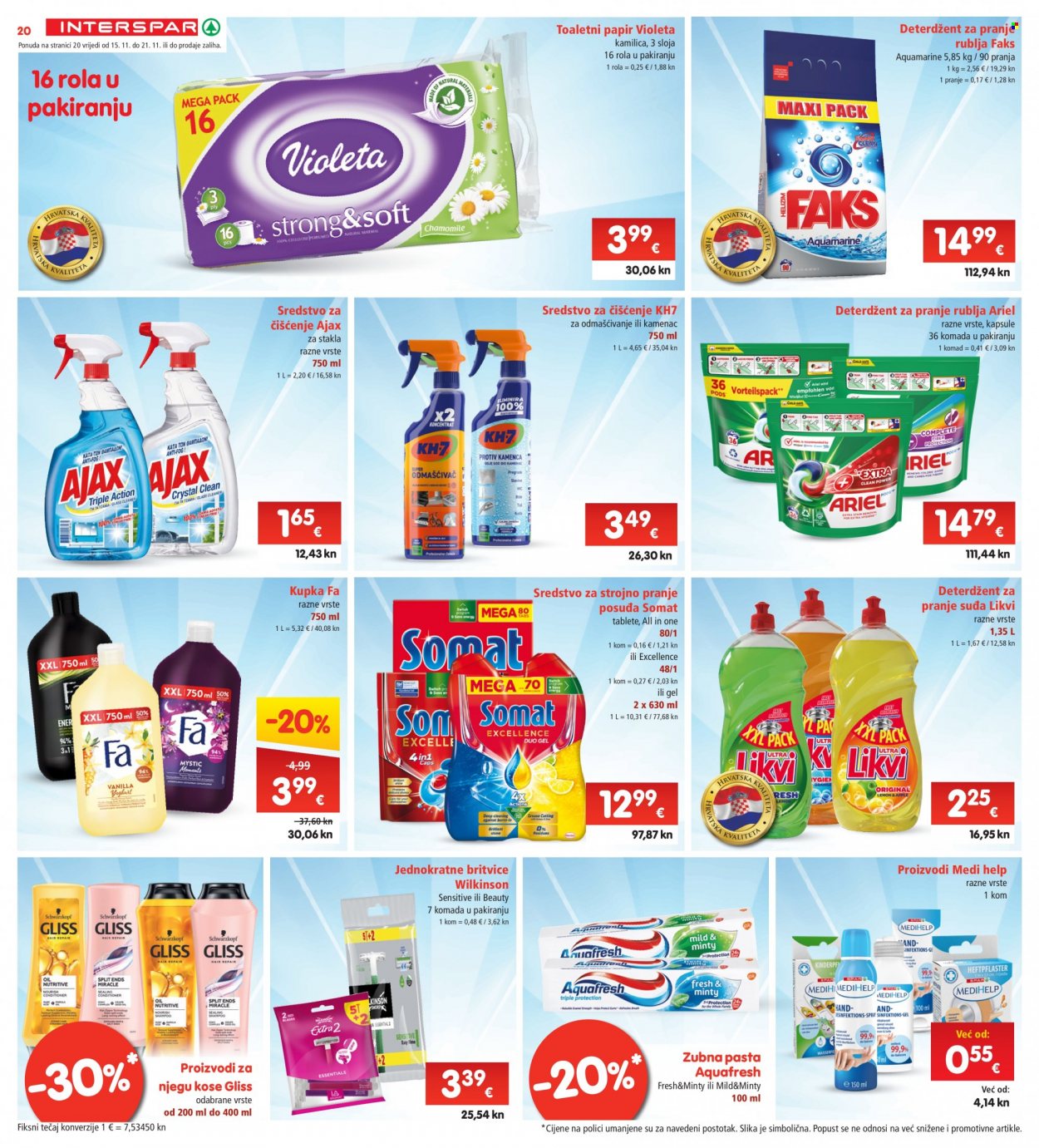 INTERSPAR katalog - 15.11.2023. - 21.11.2023. Stranica 20
