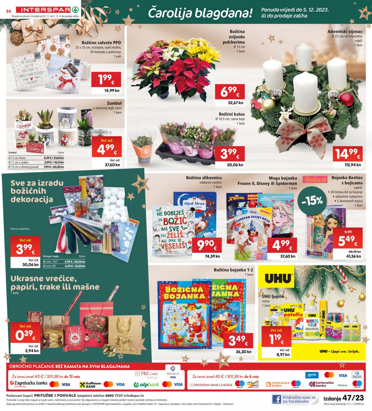 INTERSPAR katalog - 22.11.2023. - 28.11.2023. Stranica 24
