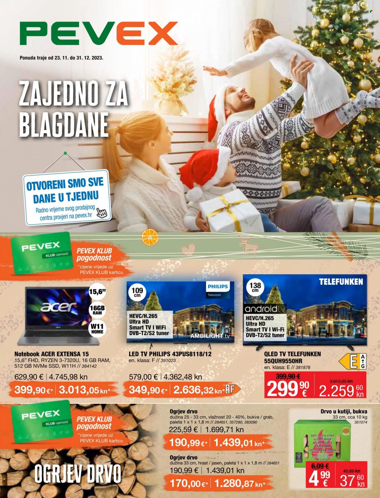 Pevex katalog - 23.11.2023. - 31.12.2023. Stranica 1