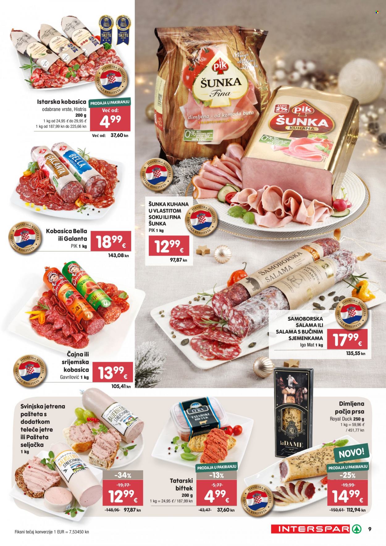 INTERSPAR katalog - 30.11.2023. - 31.12.2023. Stranica 9